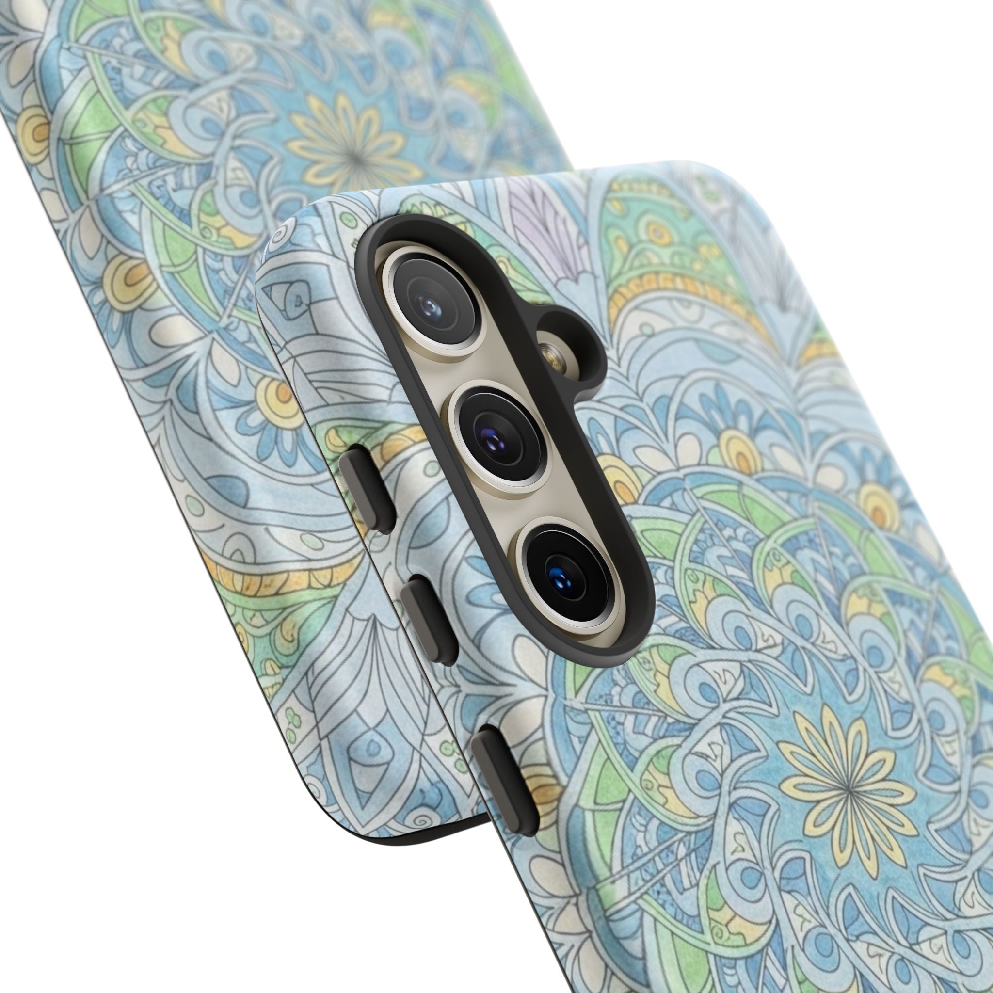Mandala Floral Phone Case — Pastel Boho Tough Case