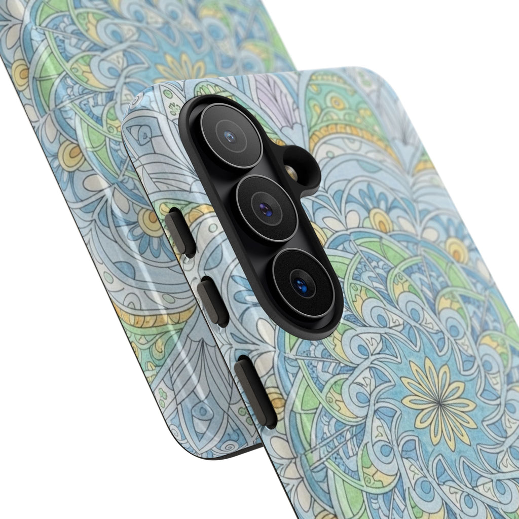 Mandala Floral Phone Case — Pastel Boho Tough Case