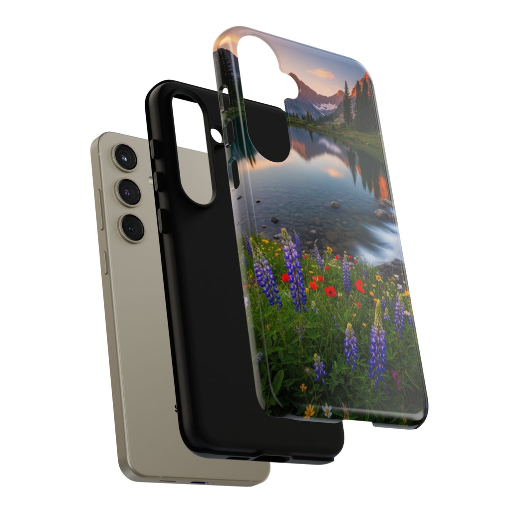 Mountain Wildflower Phone Case — Scenic Nature Tough Case