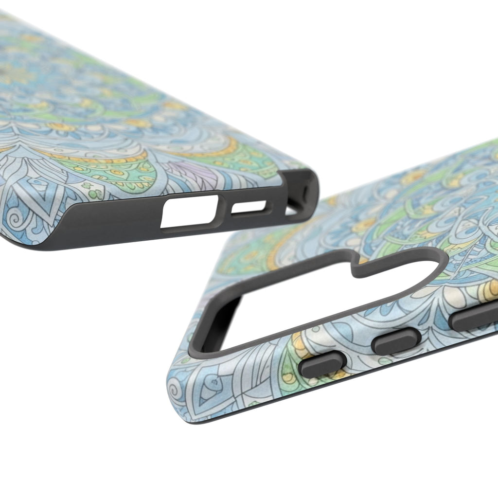 Mandala Floral Phone Case — Pastel Boho Tough Case