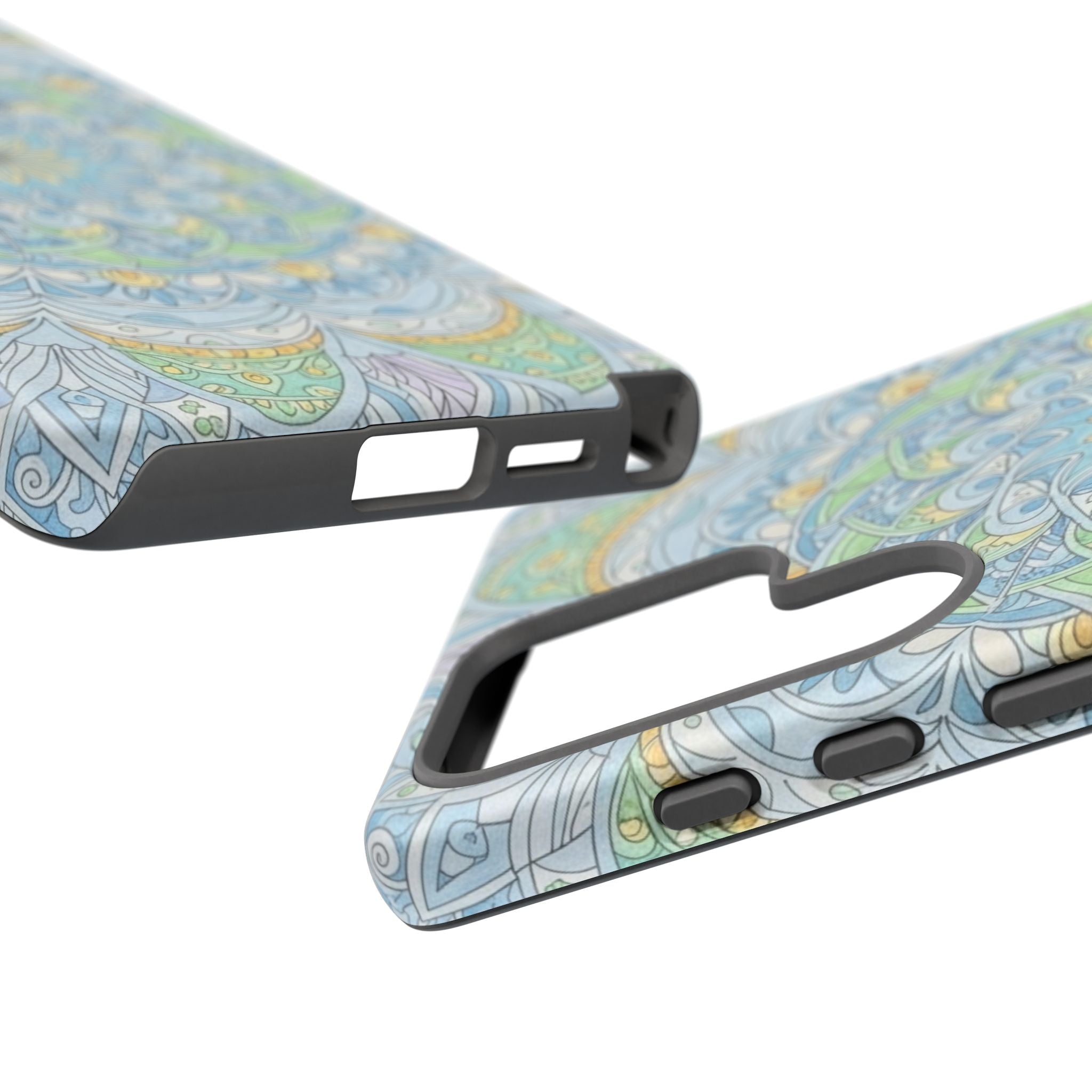 Mandala Floral Phone Case — Pastel Boho Tough Case