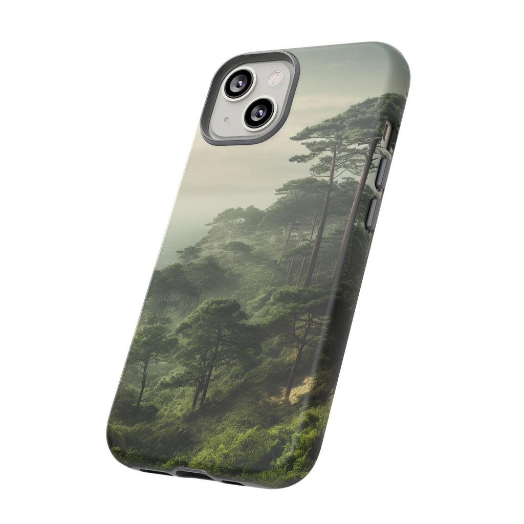 Phone Case, Tough Case for iPhone, Forest Print Phone Cover, Nature Lover Gift, Protective Phone Case, Outdoor Adventure Accessory