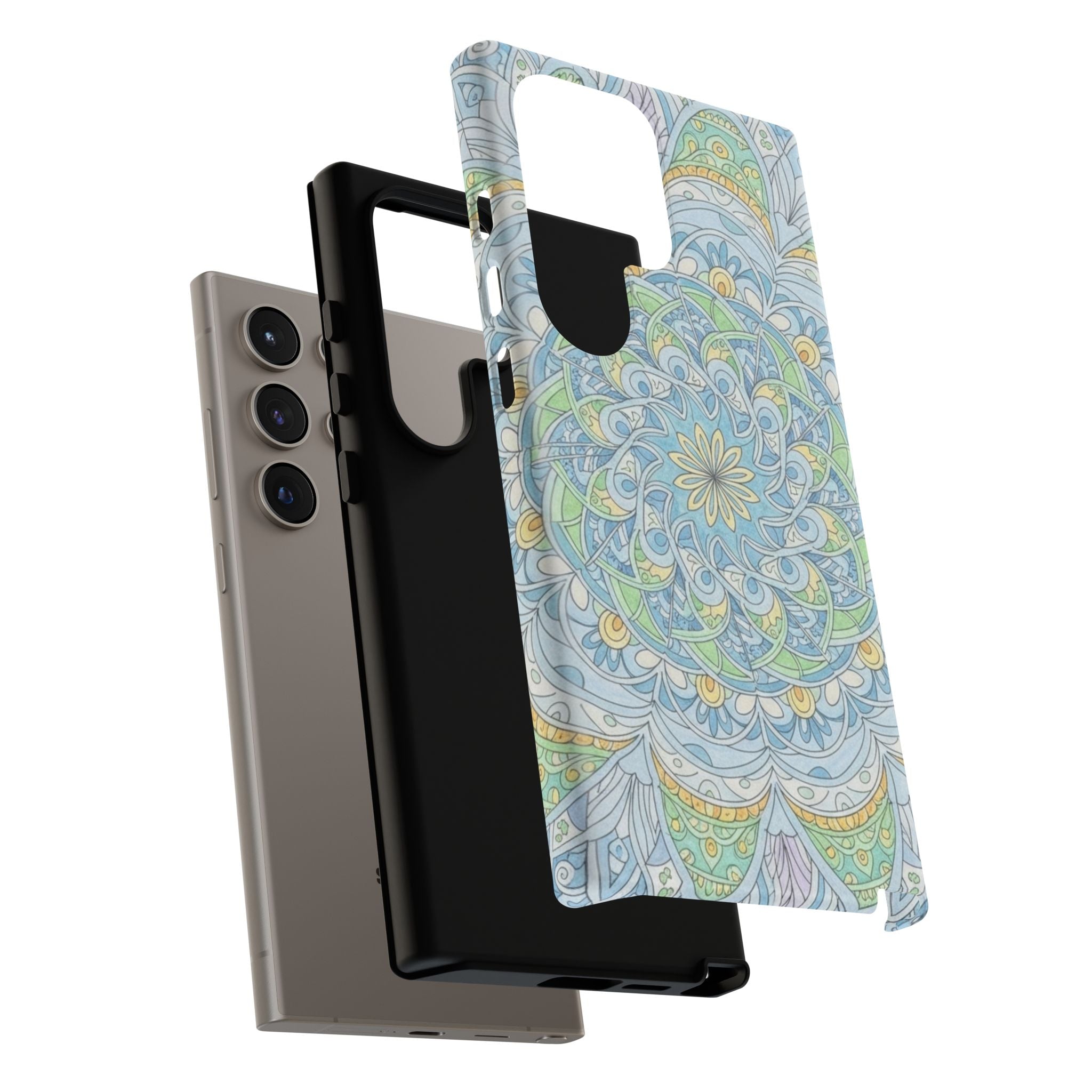Mandala Floral Phone Case — Pastel Boho Tough Case