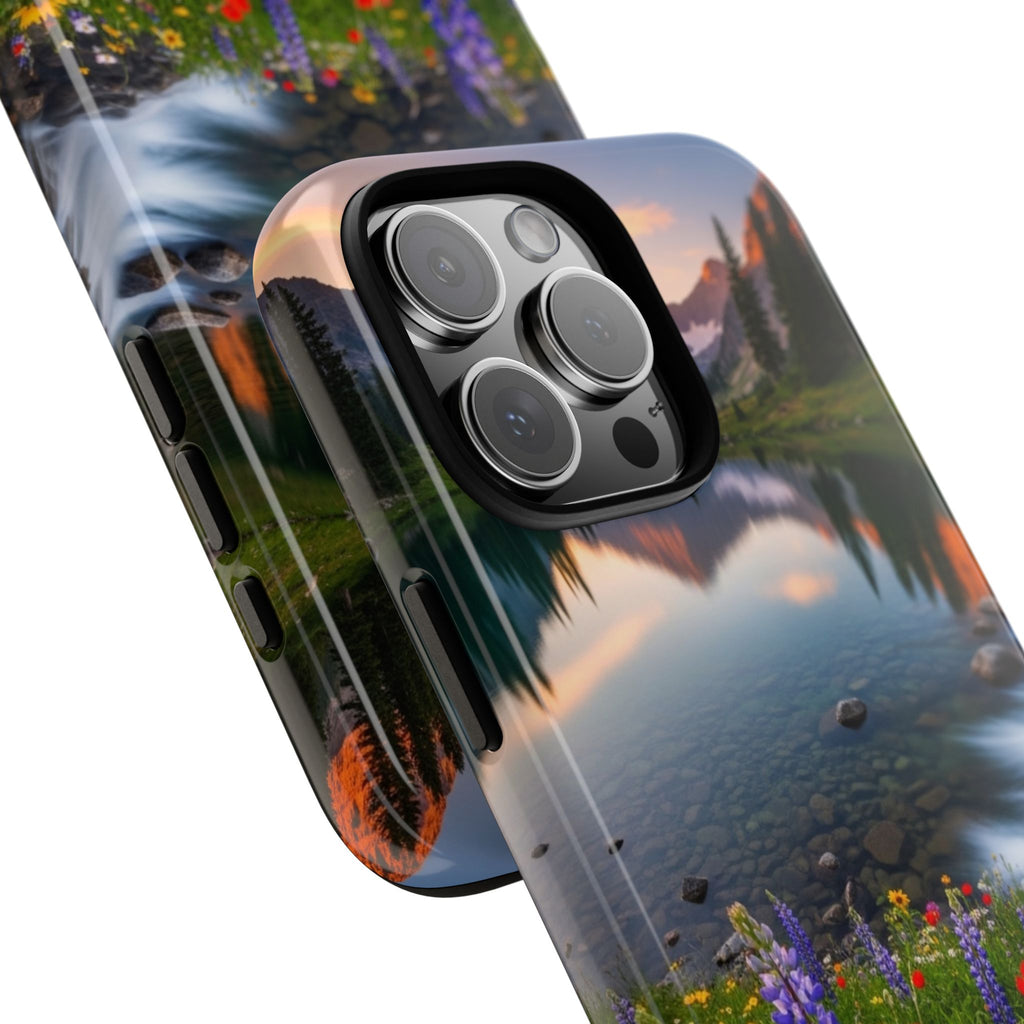 Mountain Wildflower Phone Case — Scenic Nature Tough Case