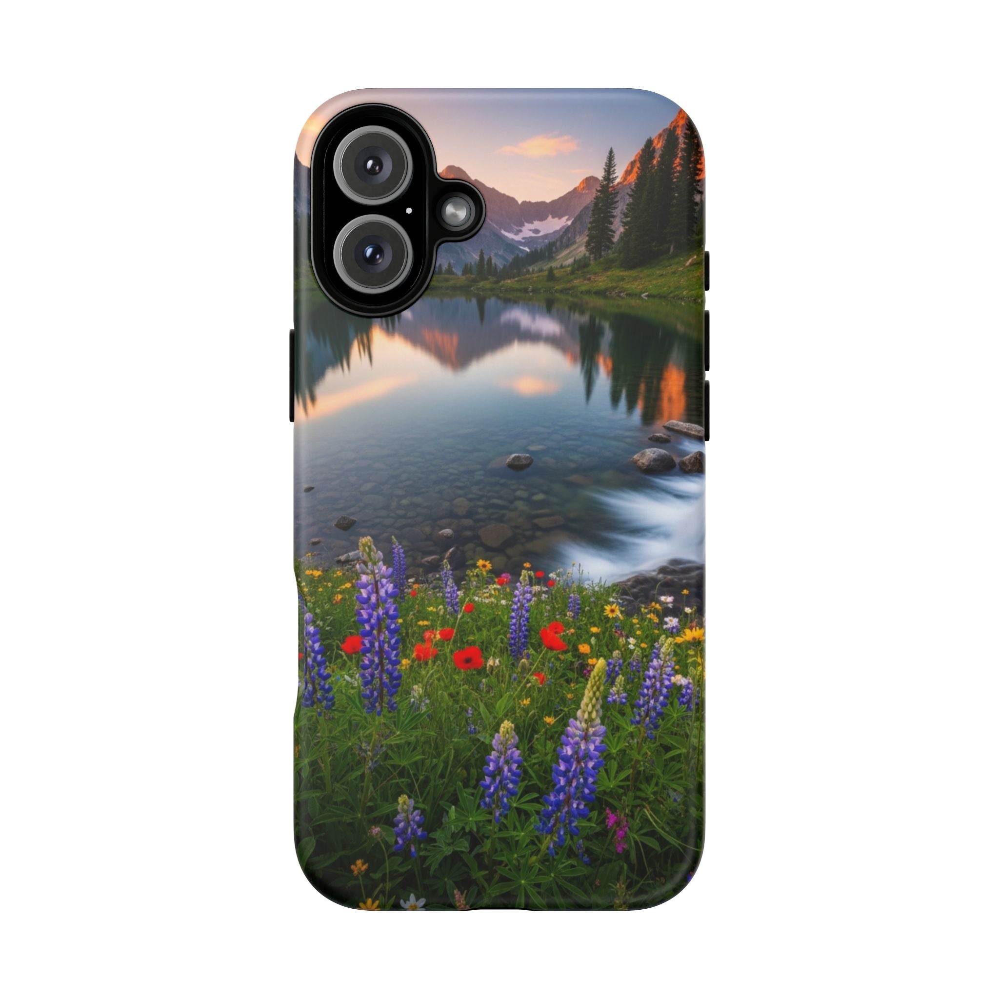 Mountain Wildflower Phone Case — Scenic Nature Tough Case