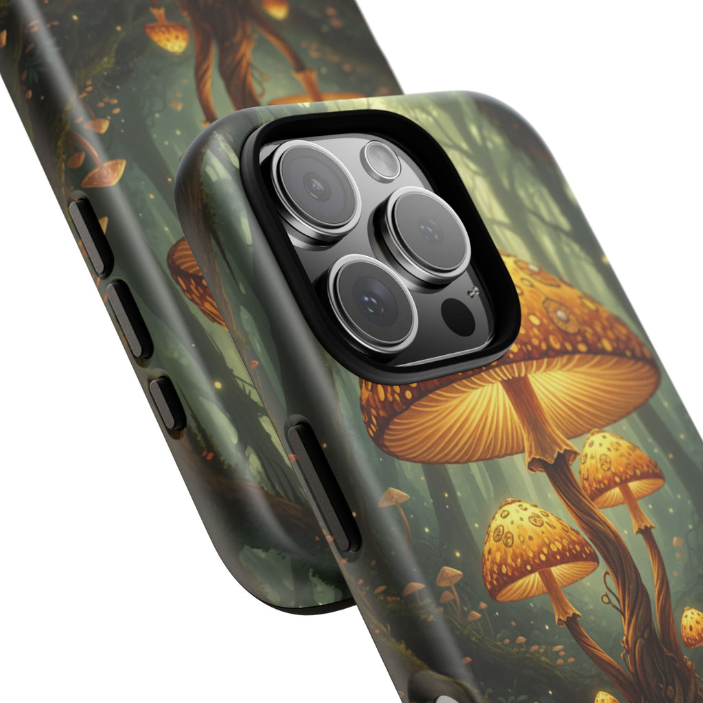 Mushroom Forest Tough Phone Case — Protective Fantasy Nature Design
