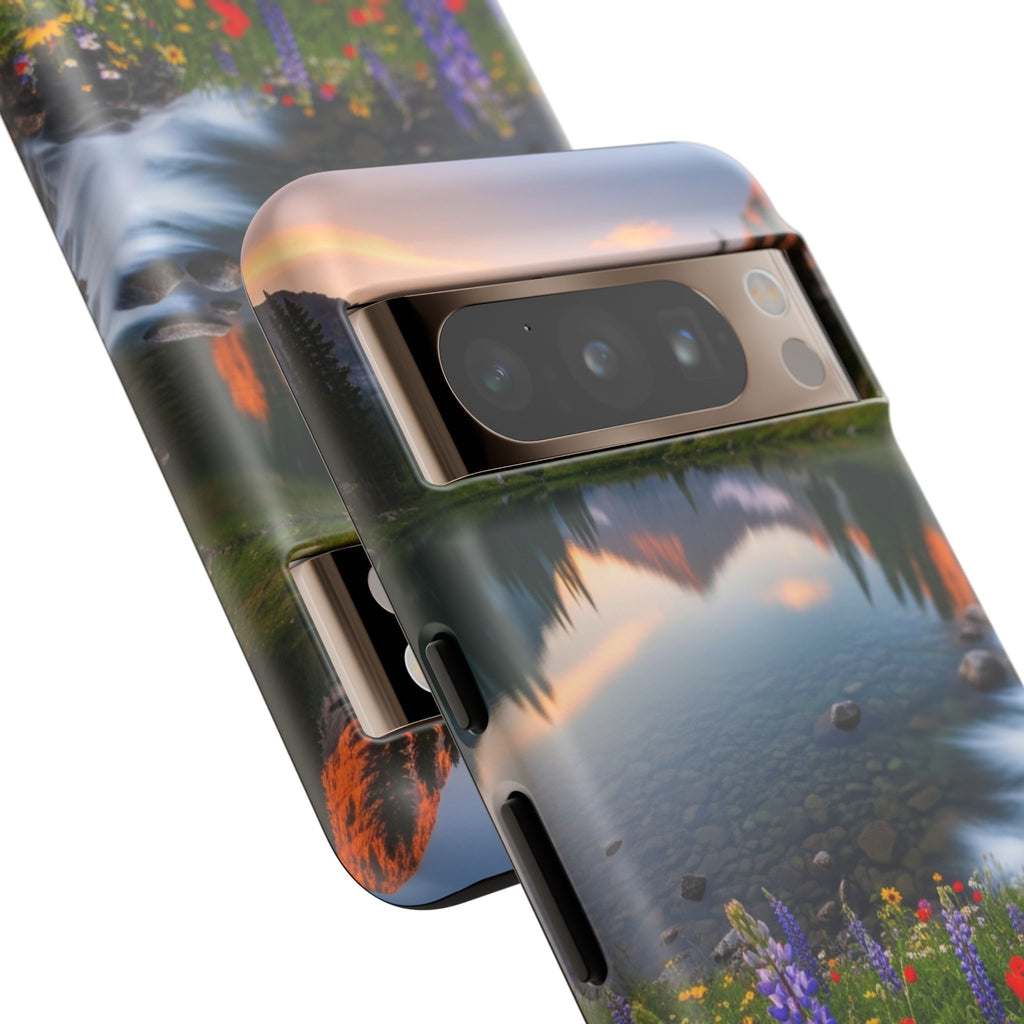 Mountain Wildflower Phone Case — Scenic Nature Tough Case