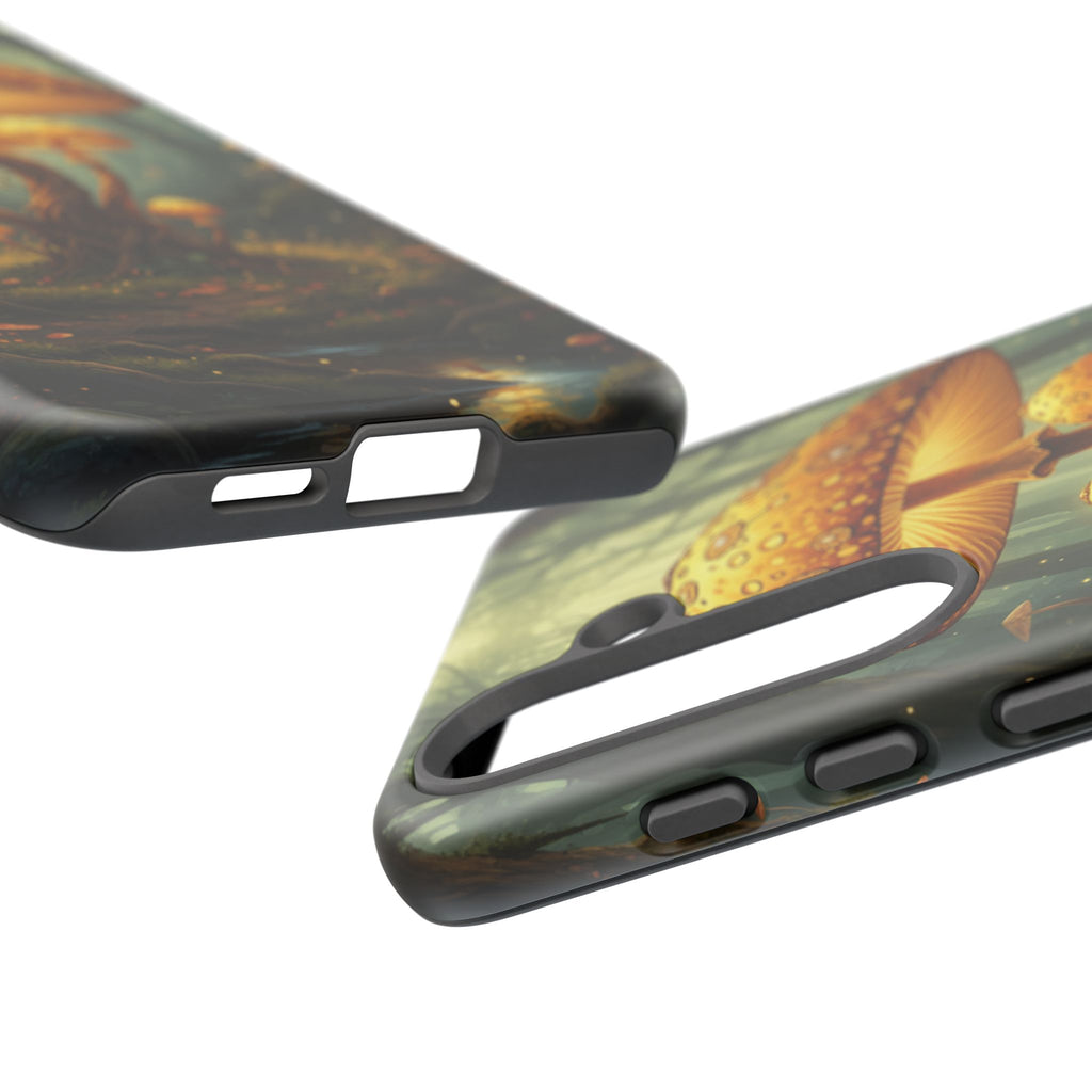 Mushroom Forest Tough Phone Case — Protective Fantasy Nature Design