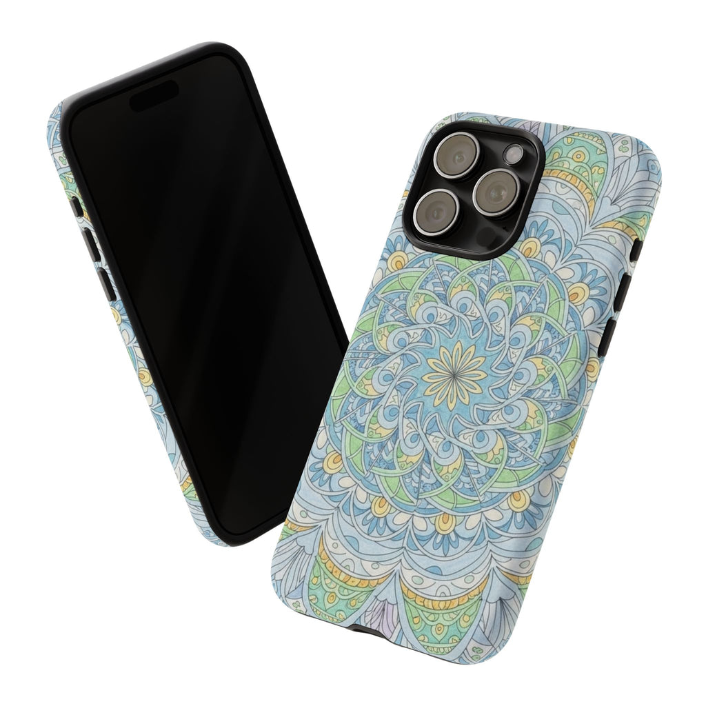 Mandala Floral Phone Case — Pastel Boho Tough Case