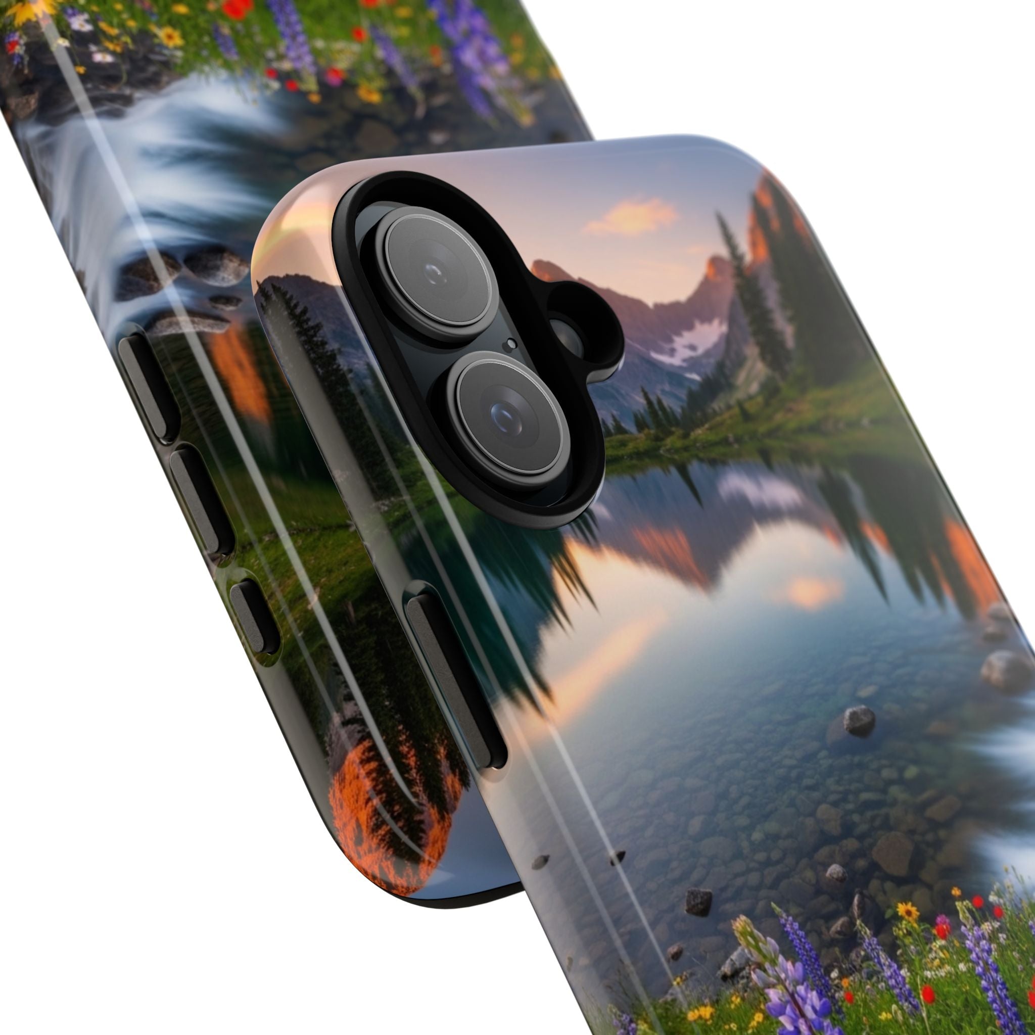 Mountain Wildflower Phone Case — Scenic Nature Tough Case