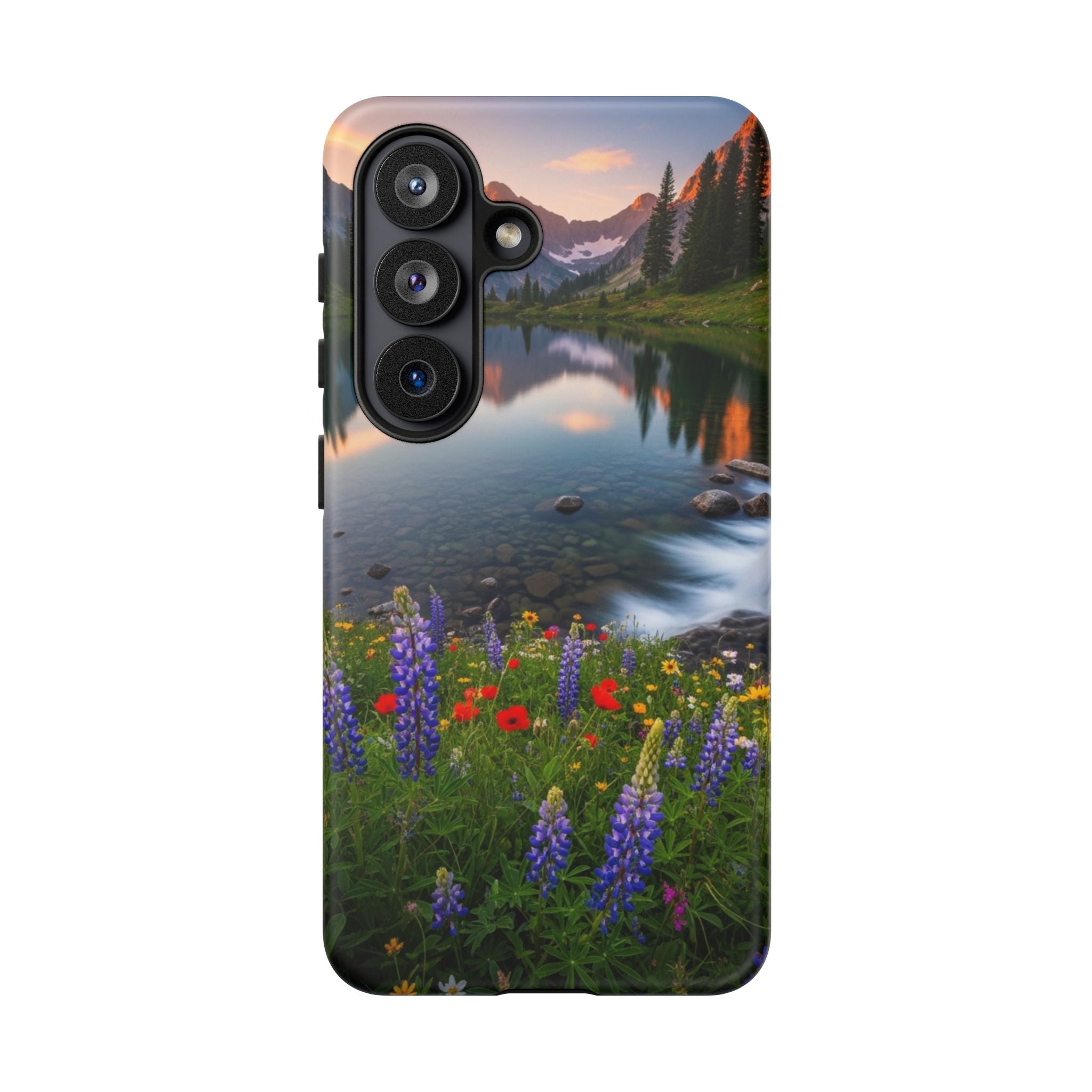 Mountain Wildflower Phone Case — Scenic Nature Tough Case