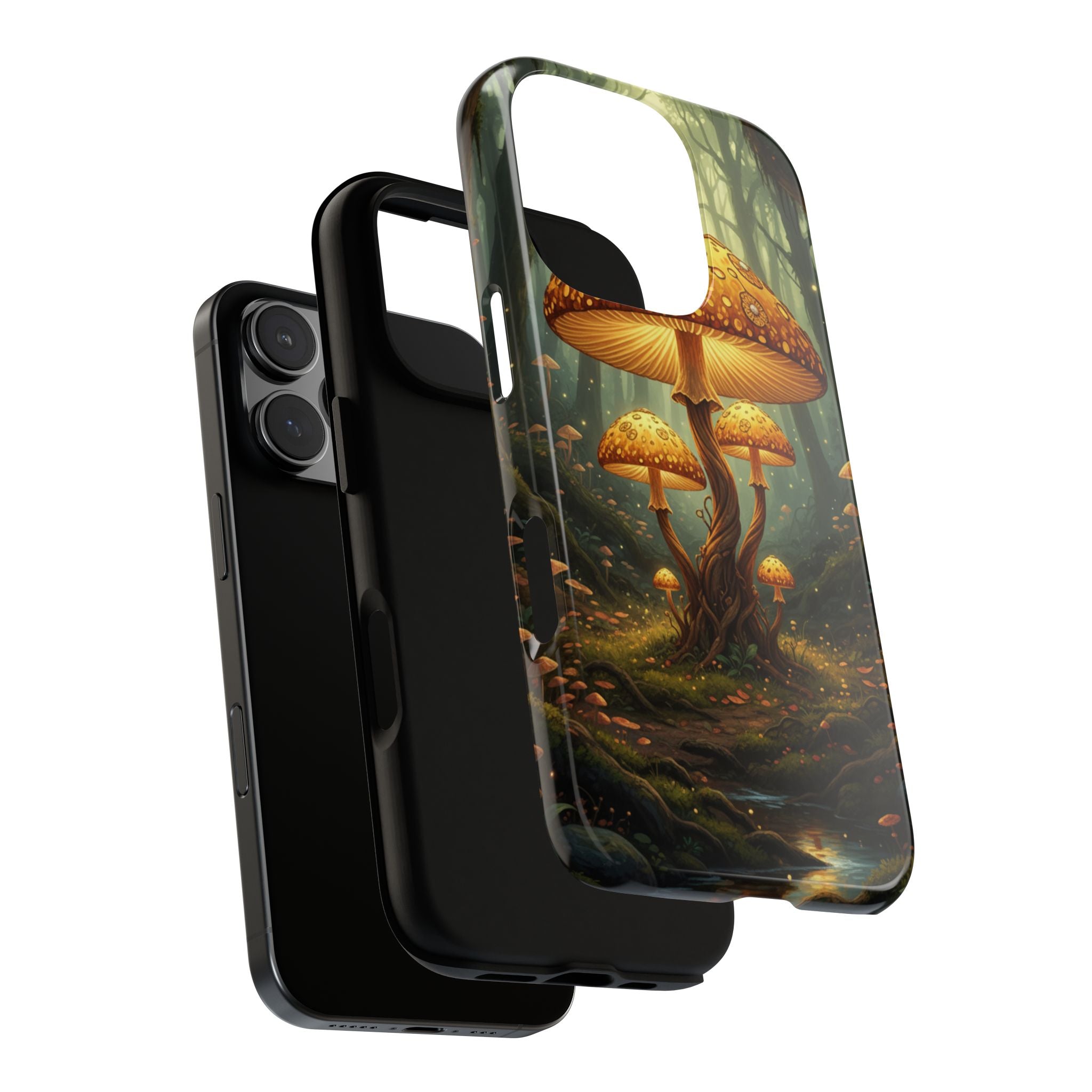 Mushroom Forest Tough Phone Case — Protective Fantasy Nature Design