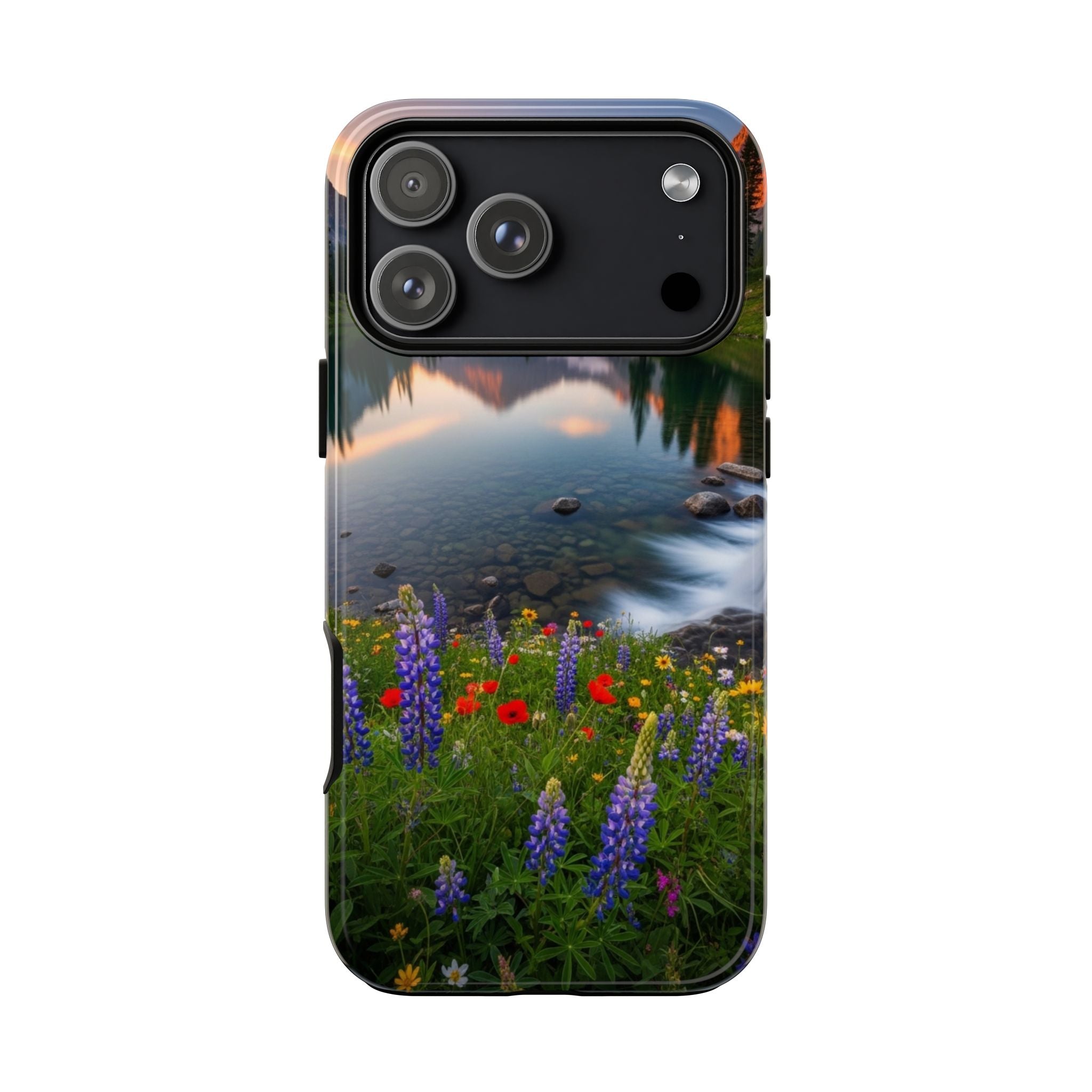 Mountain Wildflower Phone Case — Scenic Nature Tough Case