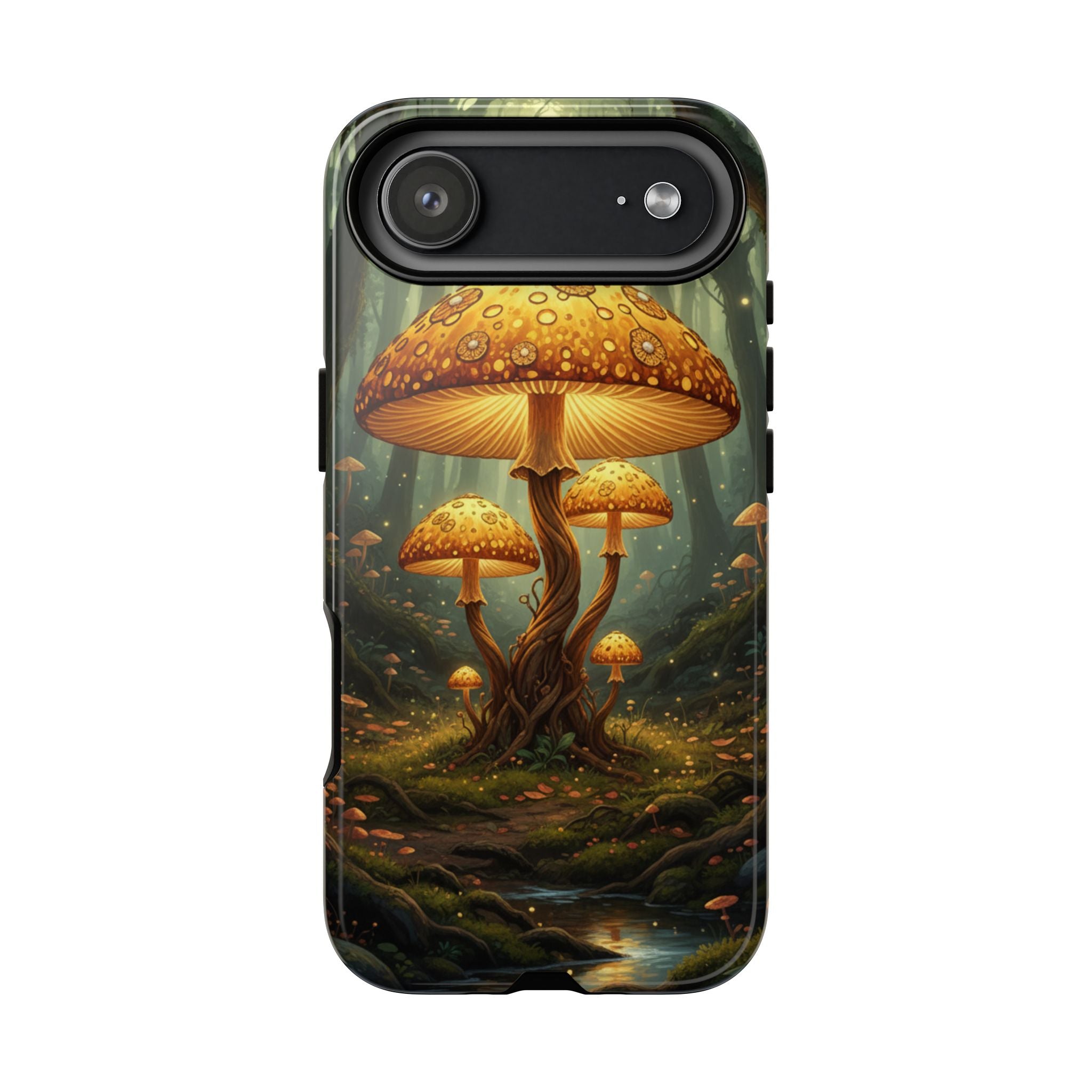 Mushroom Forest Tough Phone Case — Protective Fantasy Nature Design