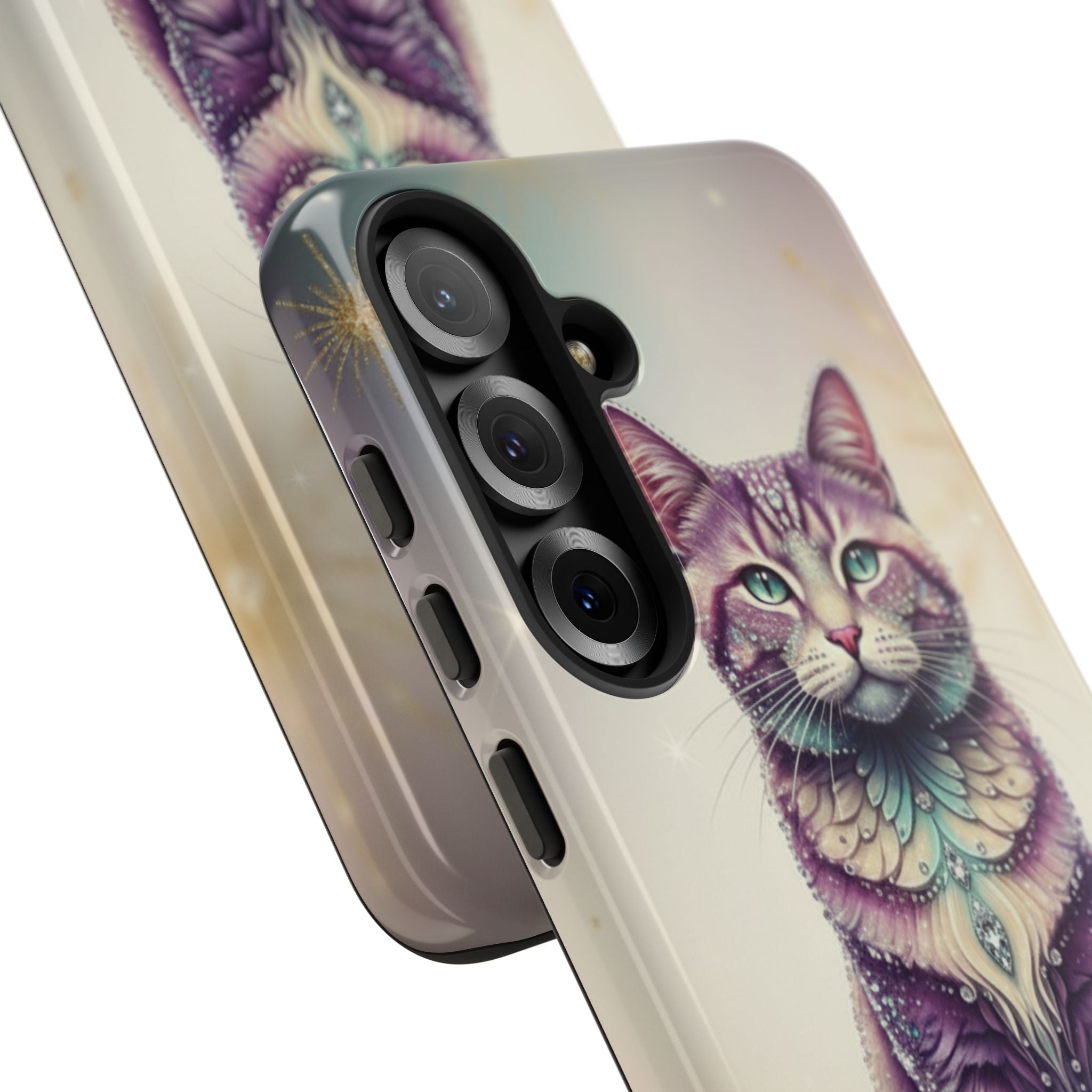 Mystic Cat Phone Case — Protective Tough Case with Enchanted Feline Design
