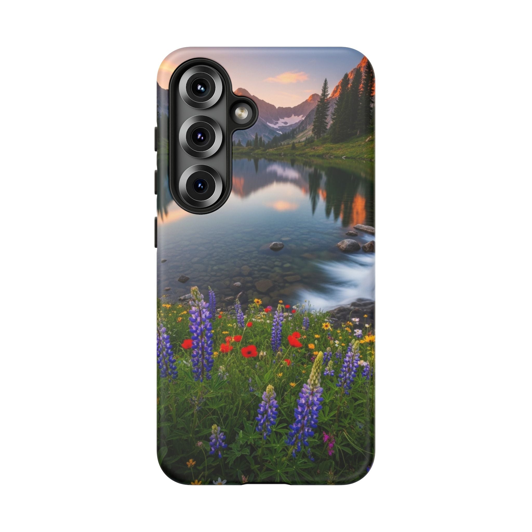 Mountain Wildflower Phone Case — Scenic Nature Tough Case