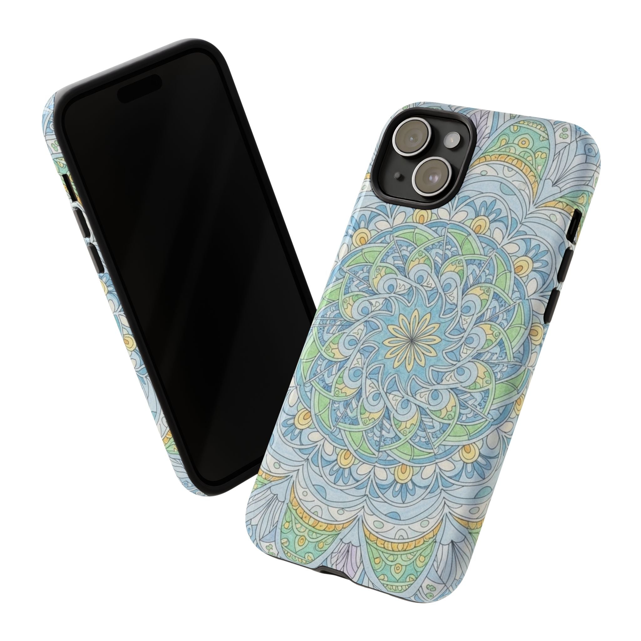 Mandala Floral Phone Case — Pastel Boho Tough Case