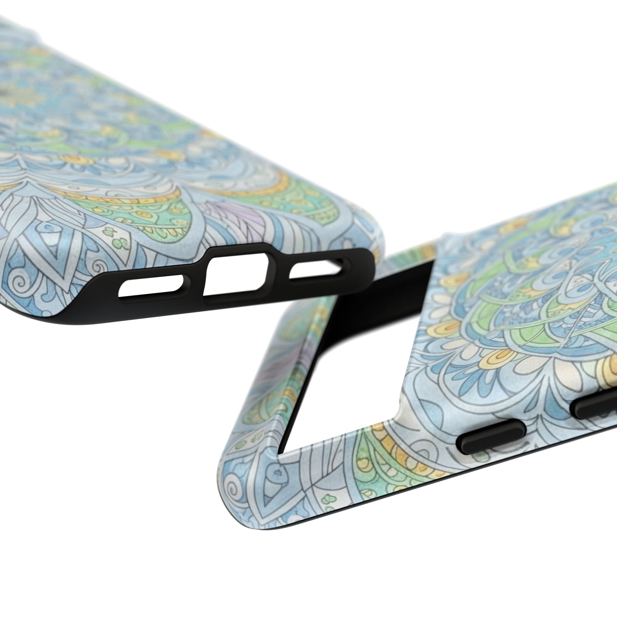 Mandala Floral Phone Case — Pastel Boho Tough Case