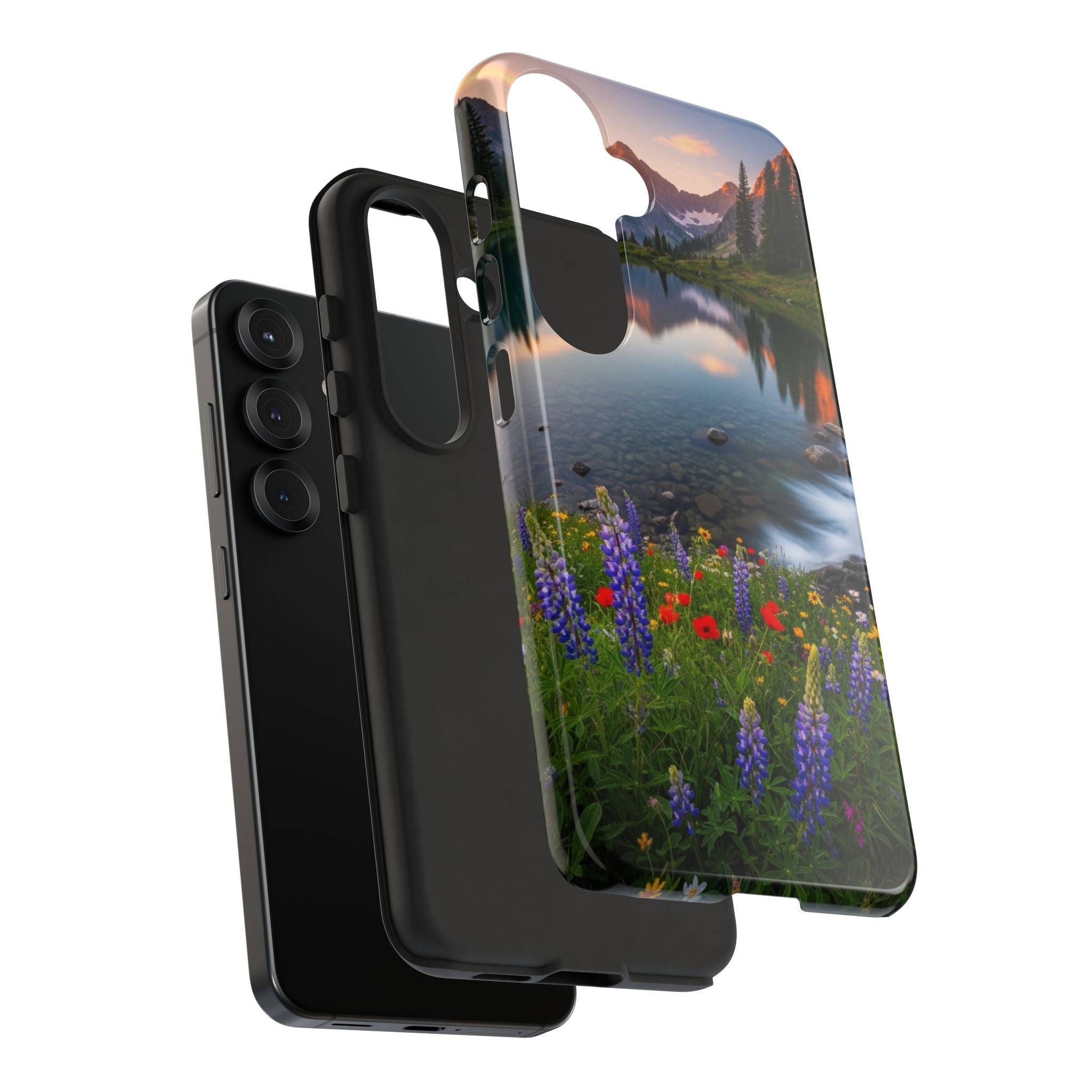 Mountain Wildflower Phone Case — Scenic Nature Tough Case