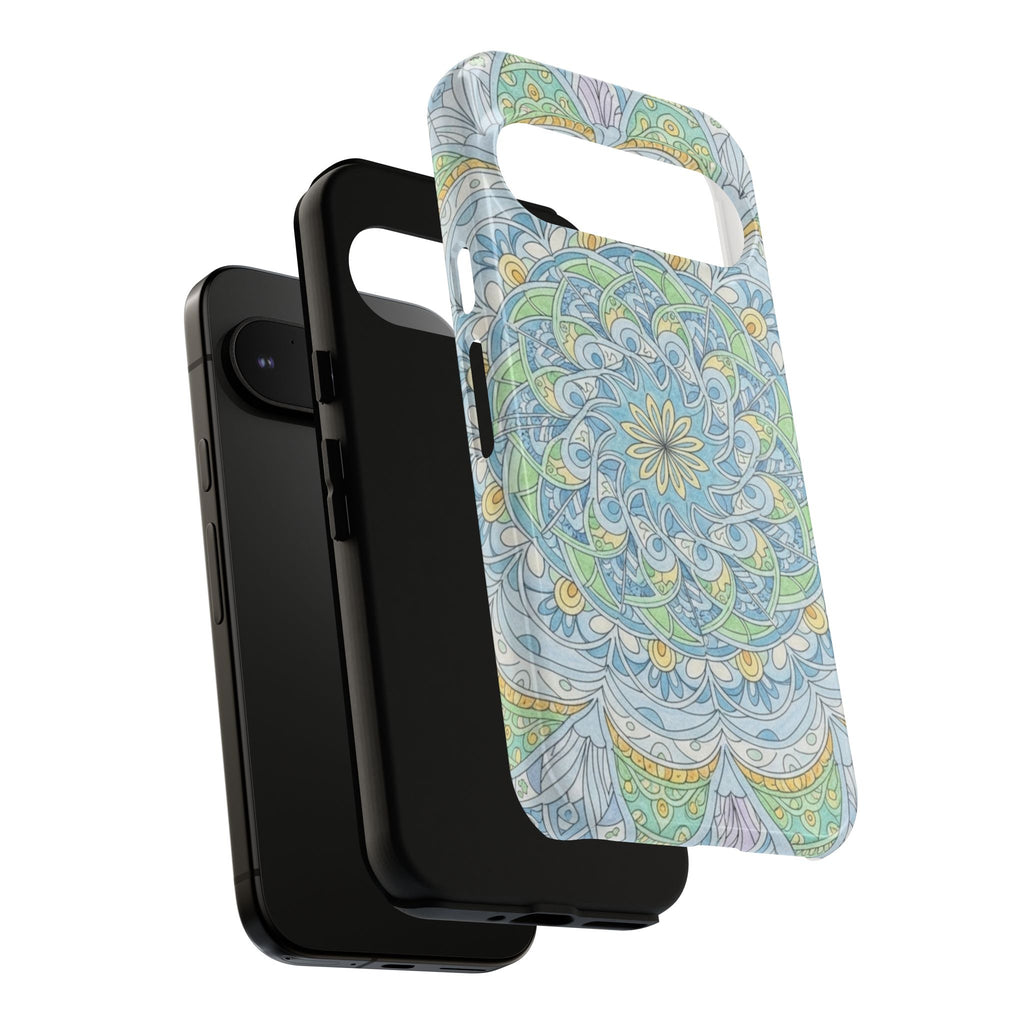 Mandala Floral Phone Case — Pastel Boho Tough Case