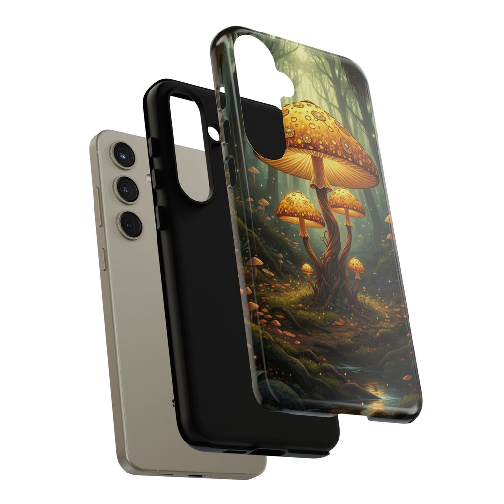 Mushroom Forest Tough Phone Case — Protective Fantasy Nature Design