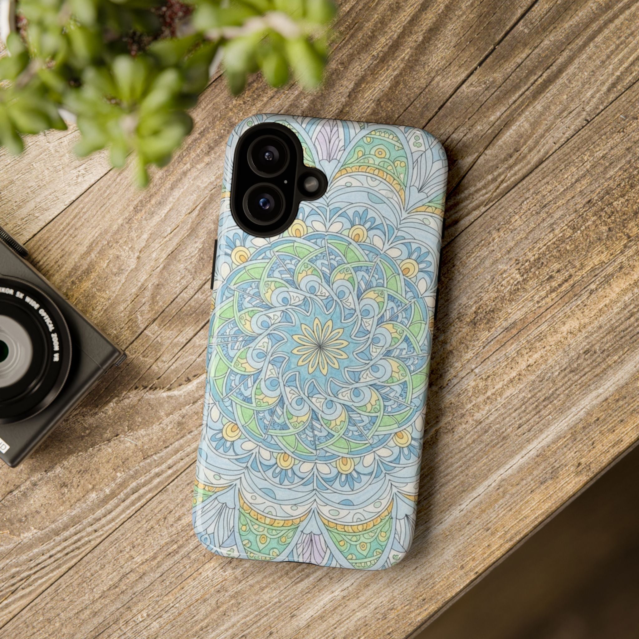 Mandala Floral Phone Case — Pastel Boho Tough Case