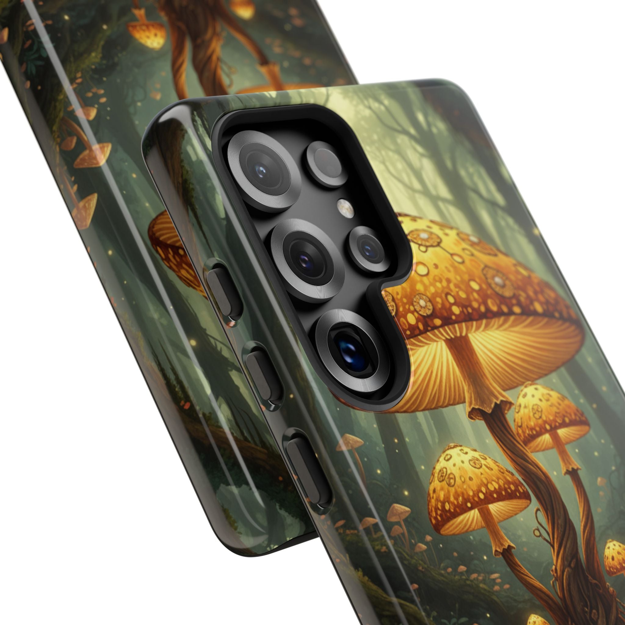 Mushroom Forest Tough Phone Case — Protective Fantasy Nature Design