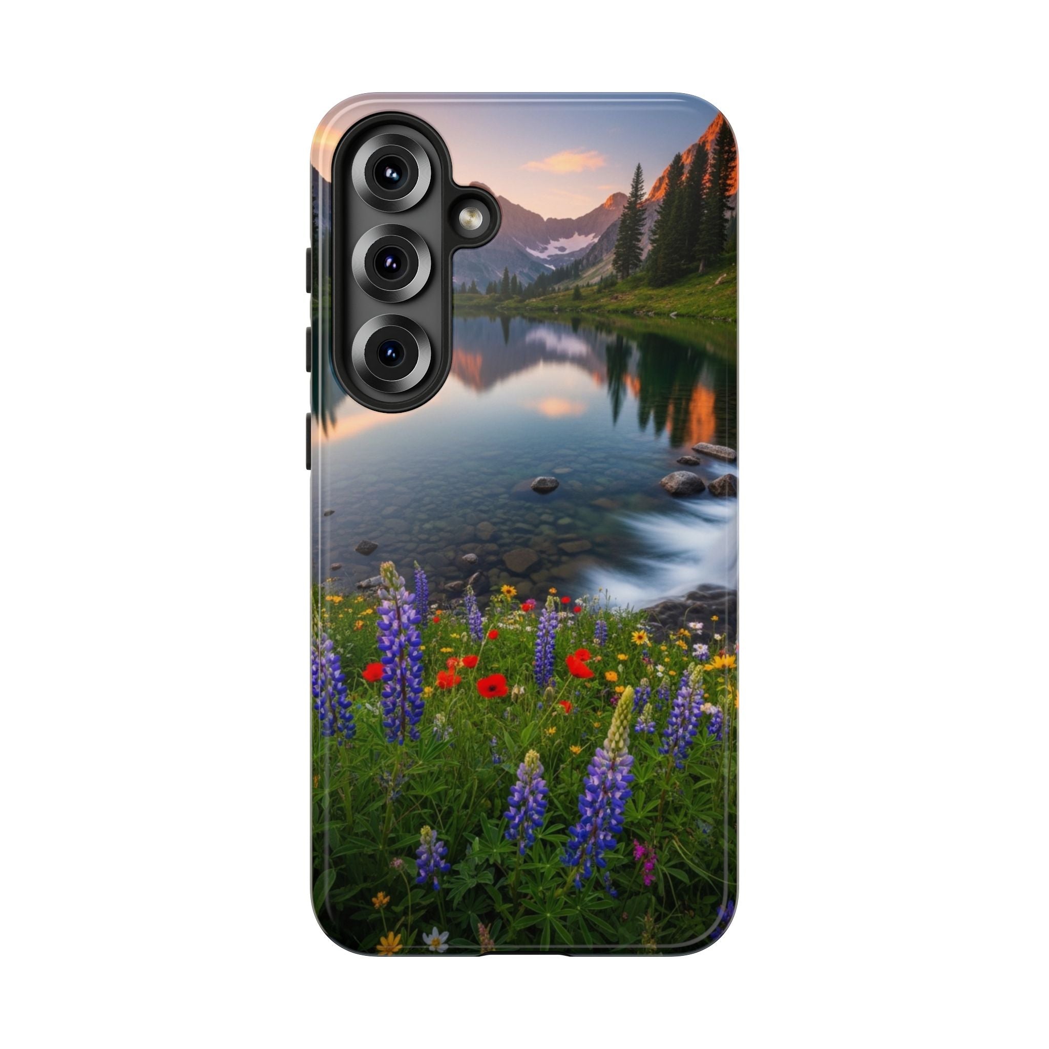 Mountain Wildflower Phone Case — Scenic Nature Tough Case