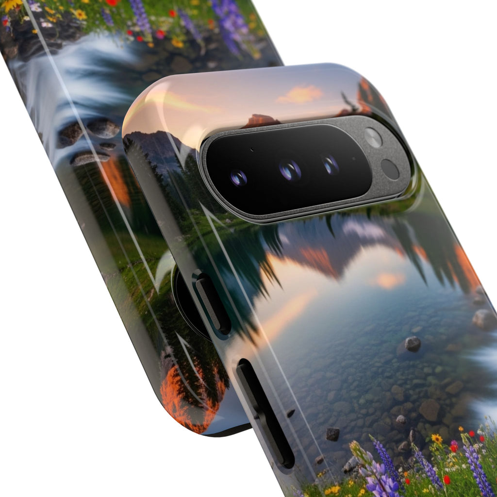 Mountain Wildflower Phone Case — Scenic Nature Tough Case