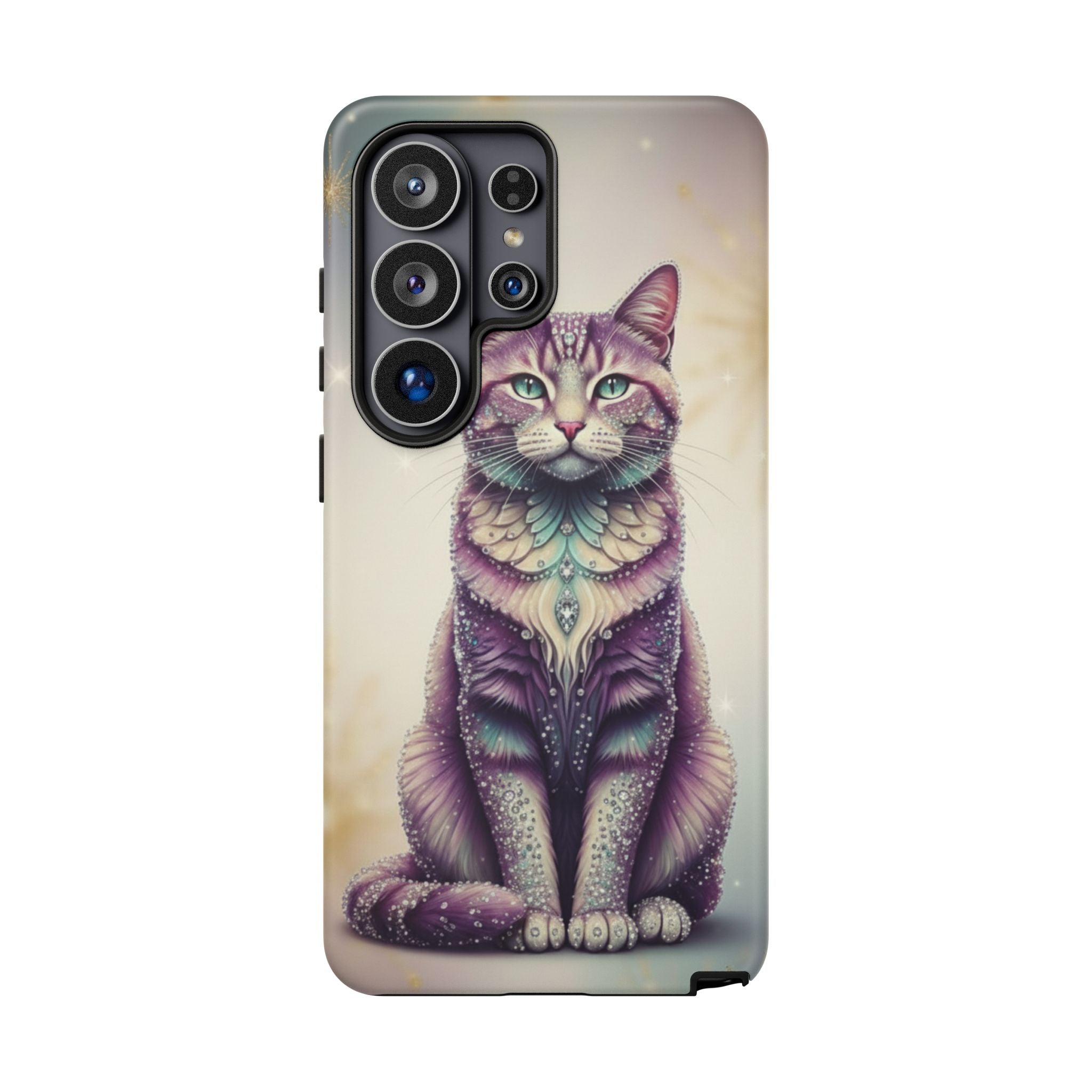 Mystic Cat Phone Case — Protective Tough Case with Enchanted Feline Design