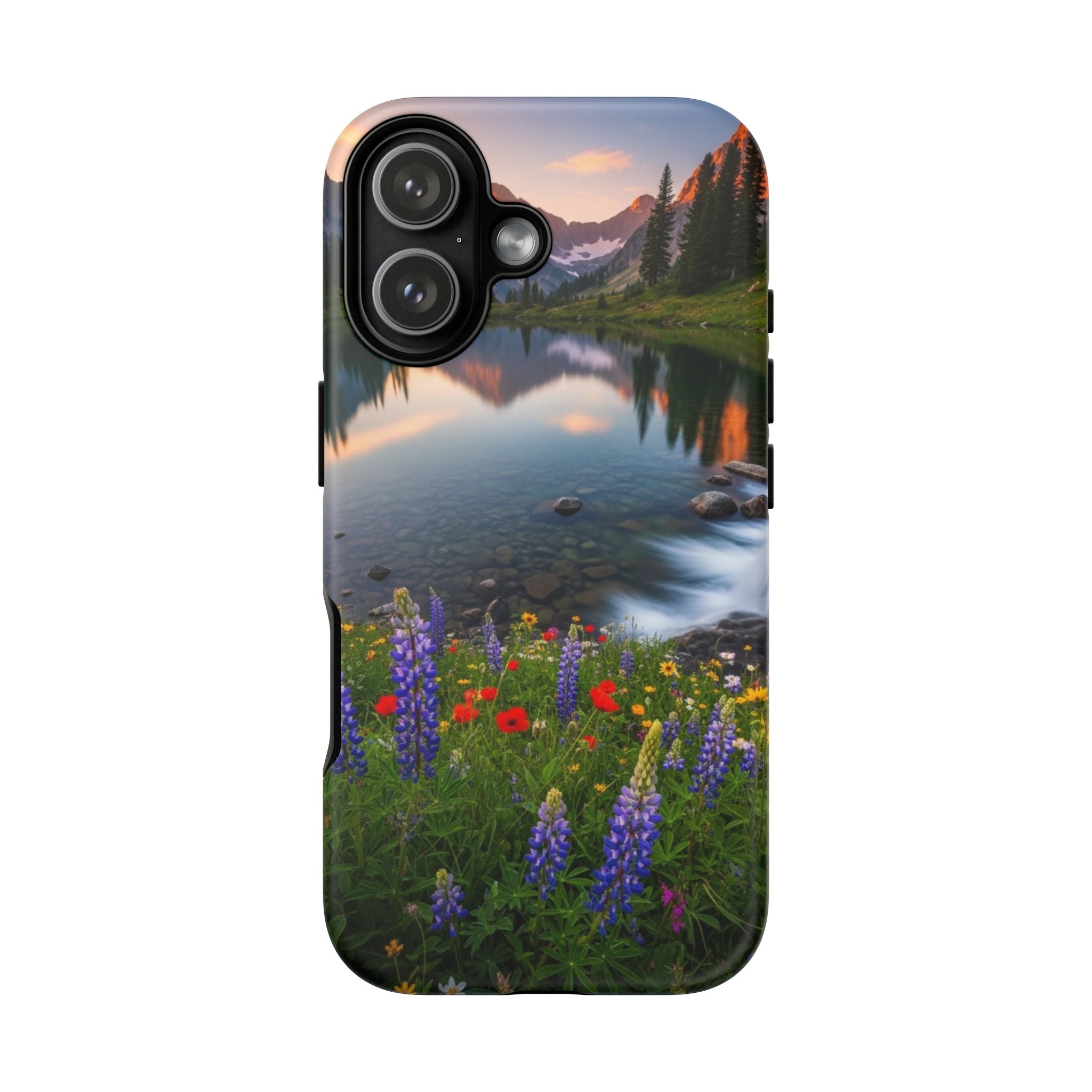 Mountain Wildflower Phone Case — Scenic Nature Tough Case