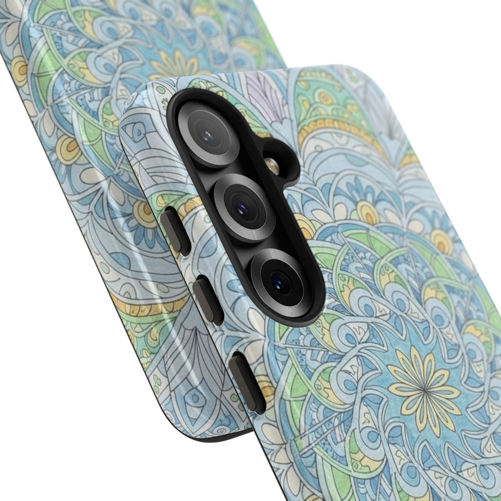 Mandala Floral Phone Case — Pastel Boho Tough Case