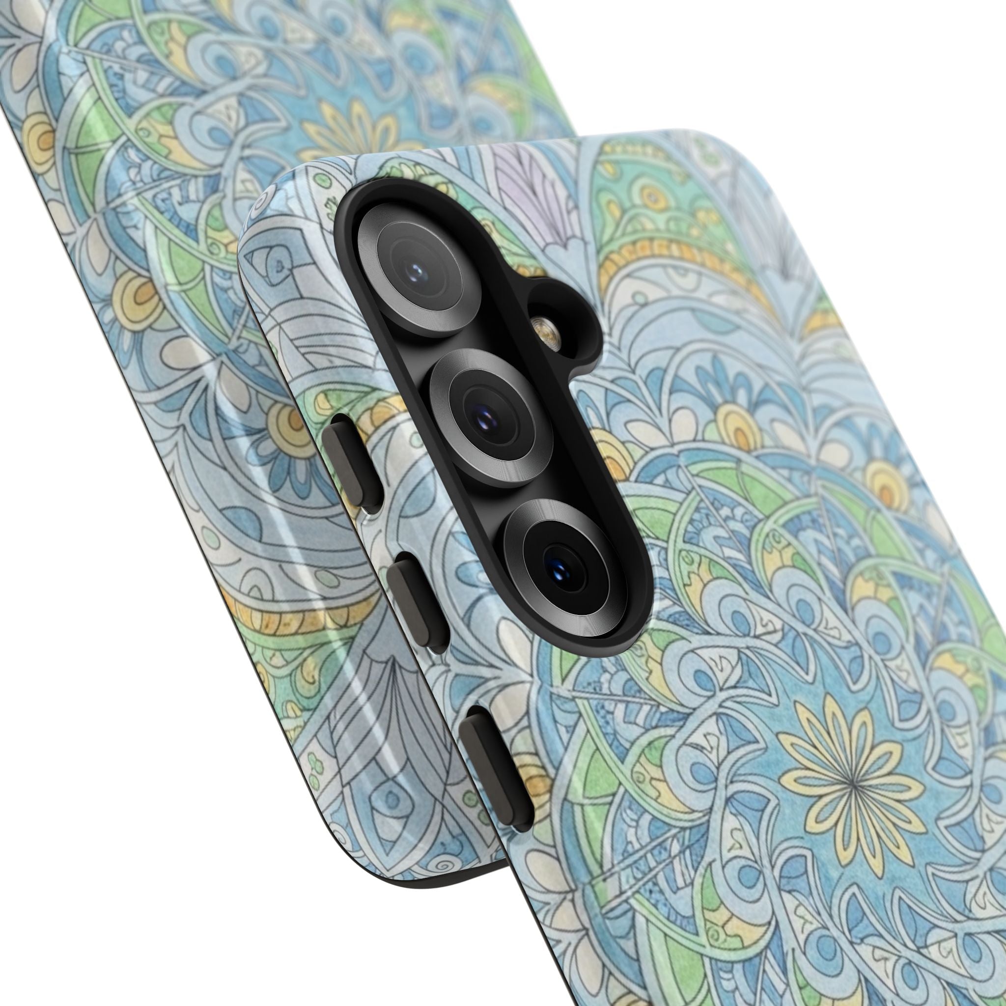 Mandala Floral Phone Case — Pastel Boho Tough Case
