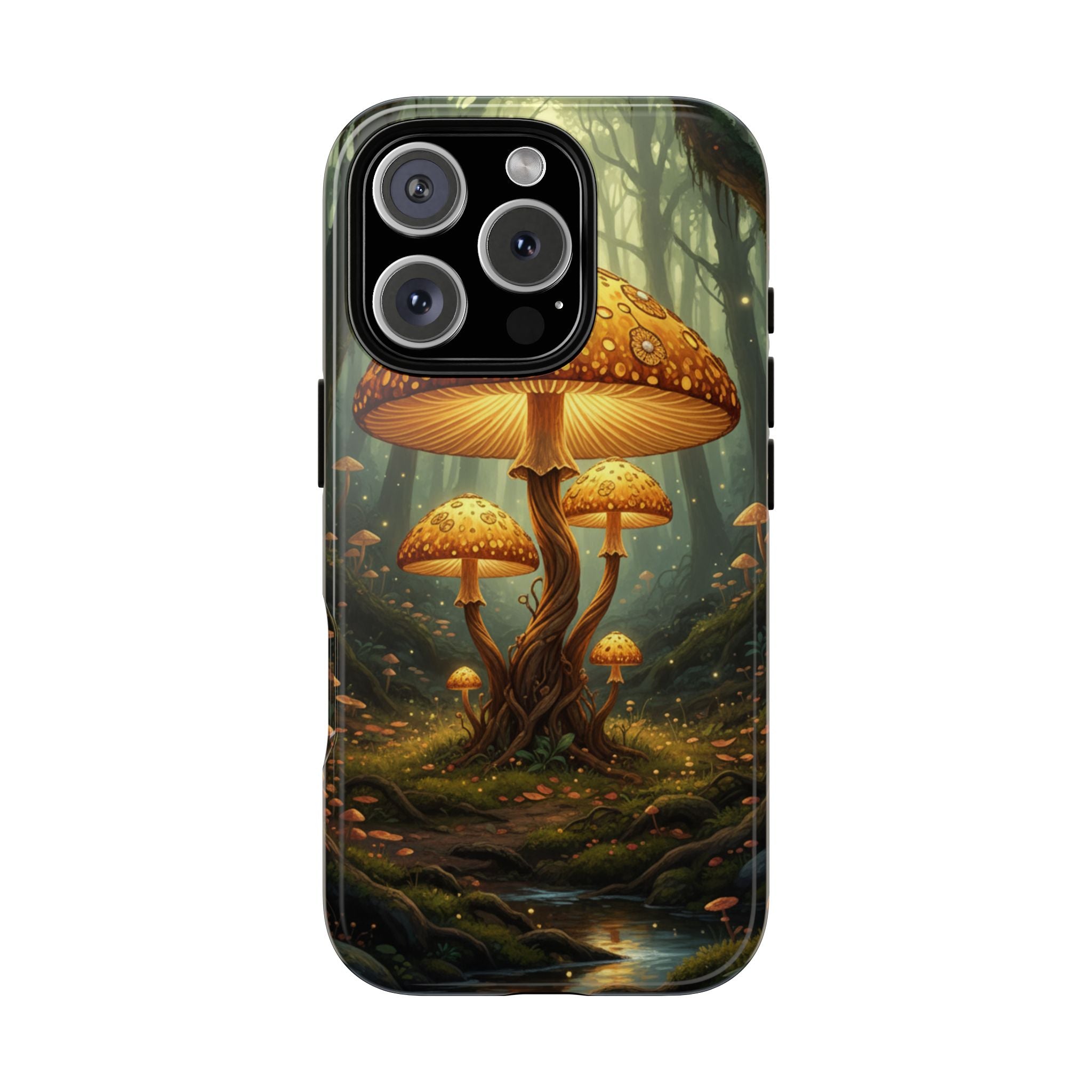 Mushroom Forest Tough Phone Case — Protective Fantasy Nature Design