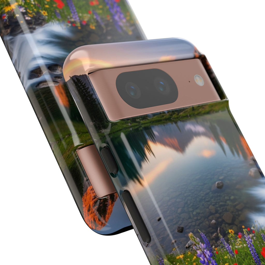 Mountain Wildflower Phone Case — Scenic Nature Tough Case