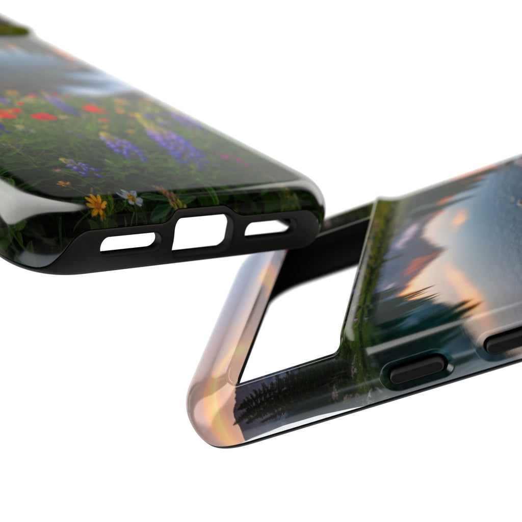Mountain Wildflower Phone Case — Scenic Nature Tough Case