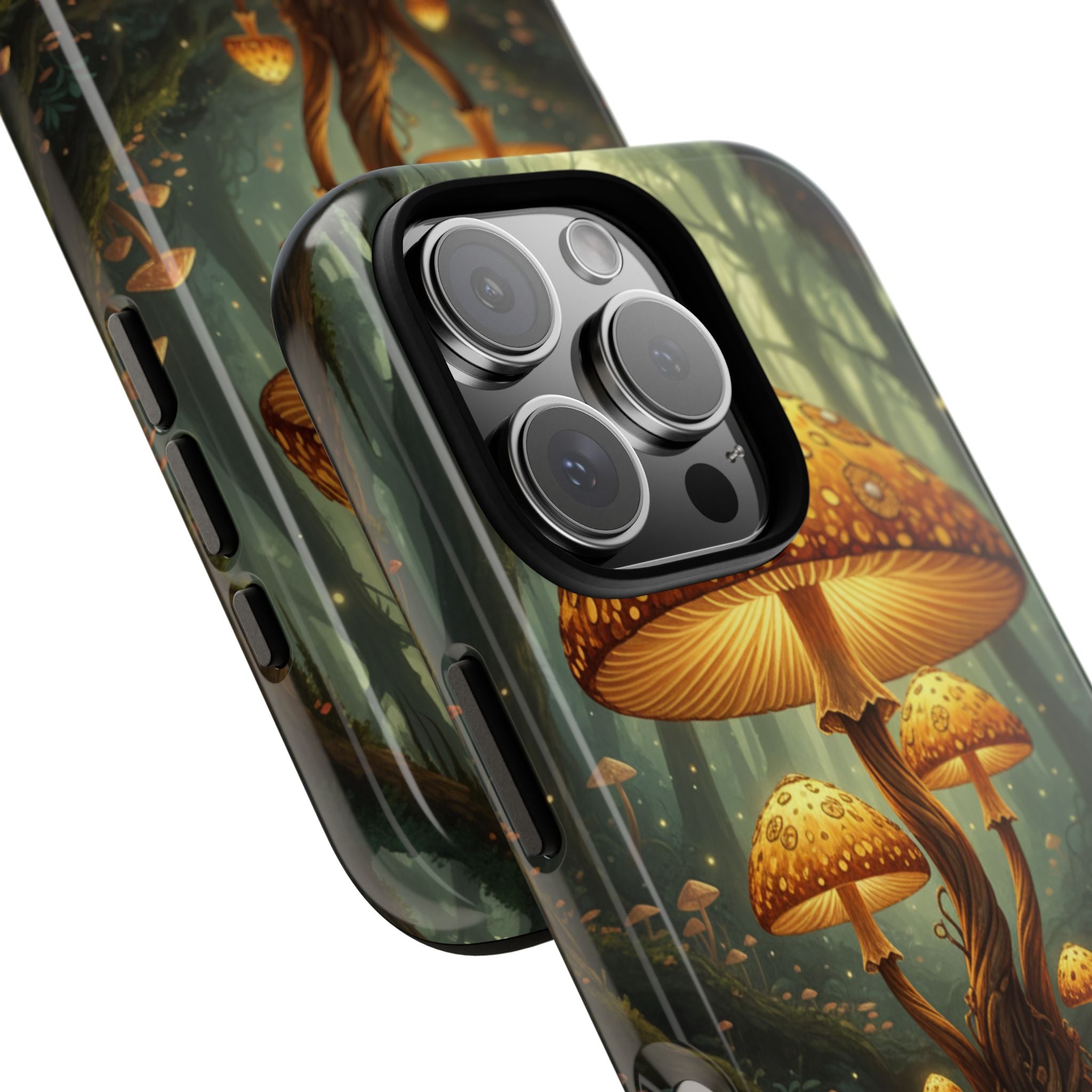 Mushroom Forest Tough Phone Case — Protective Fantasy Nature Design