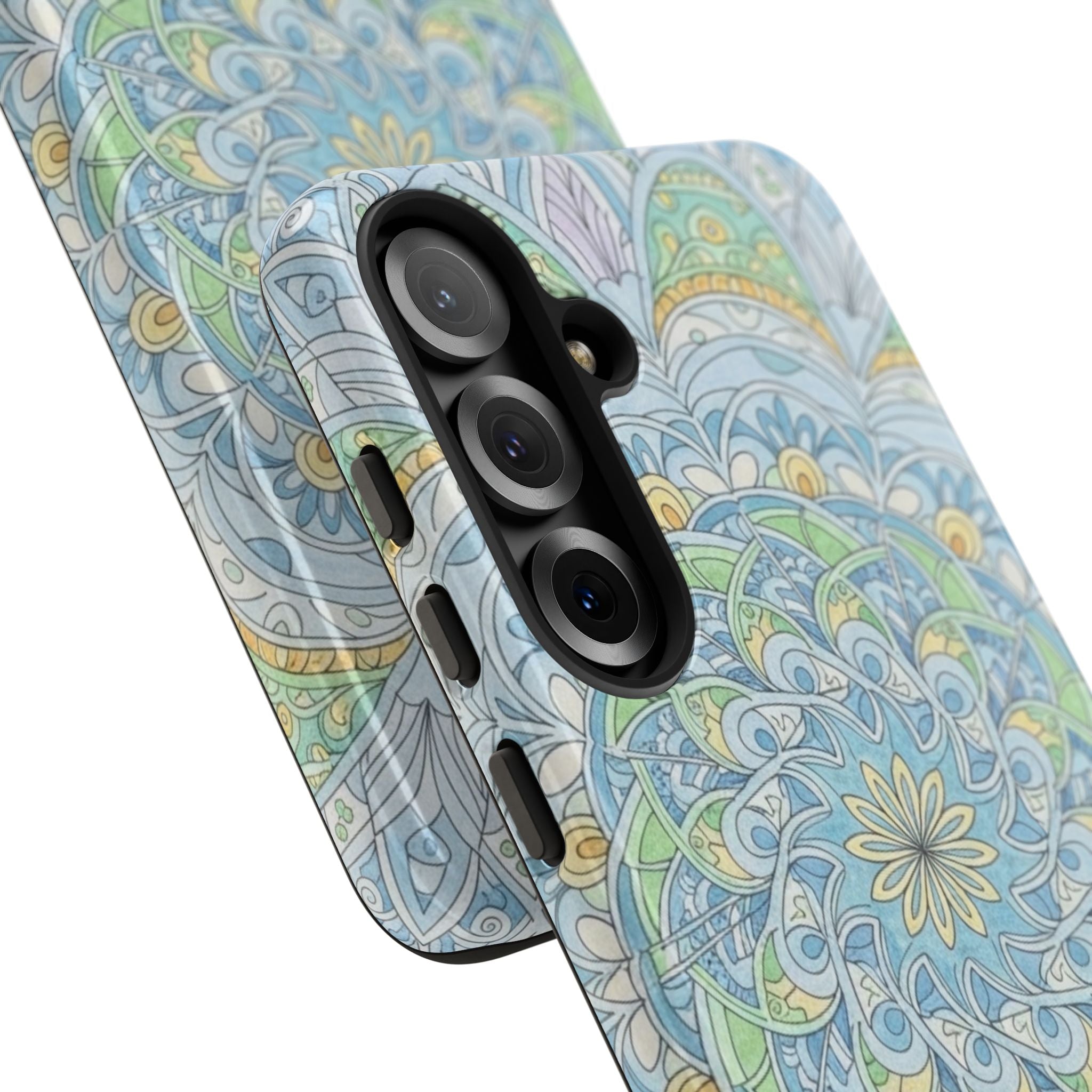 Mandala Floral Phone Case — Pastel Boho Tough Case