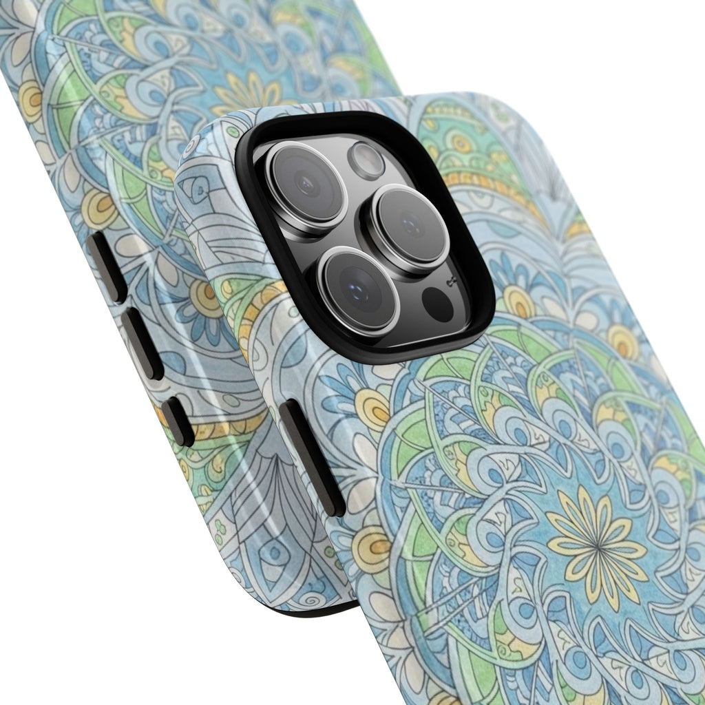 Mandala Floral Phone Case — Pastel Boho Tough Case