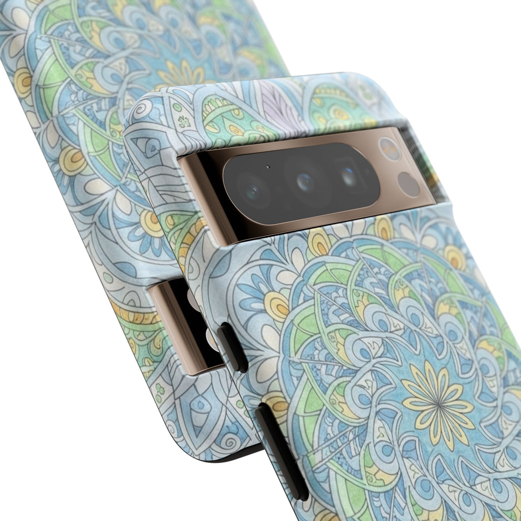 Mandala Floral Phone Case — Pastel Boho Tough Case
