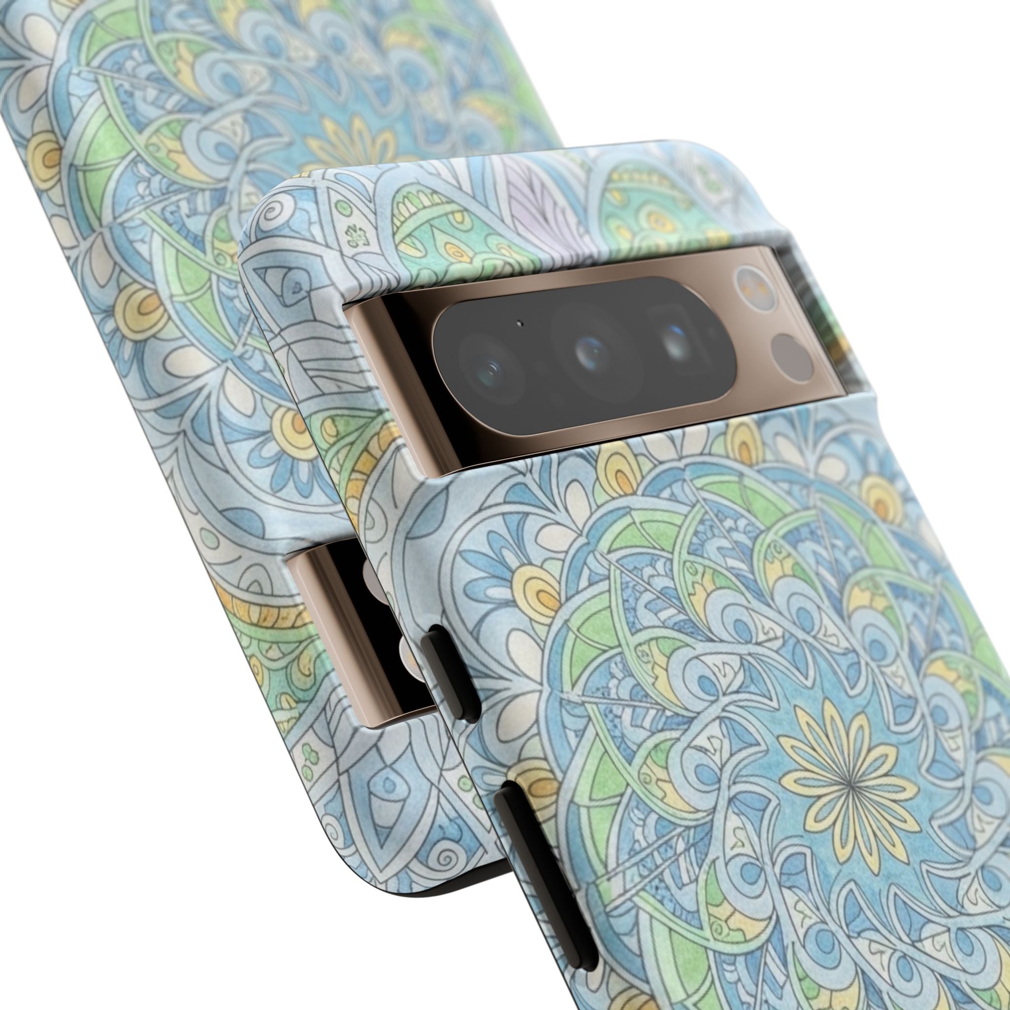 Mandala Floral Phone Case — Pastel Boho Tough Case
