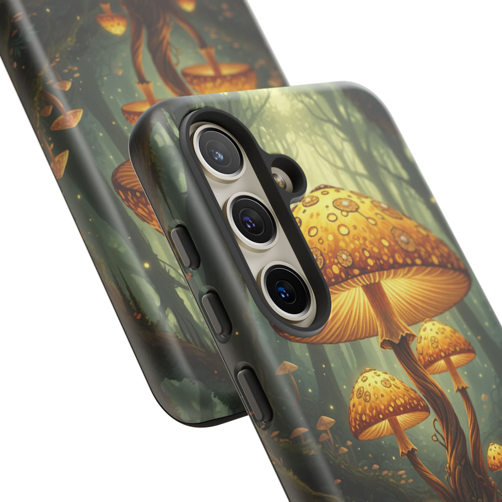 Mushroom Forest Tough Phone Case — Protective Fantasy Nature Design