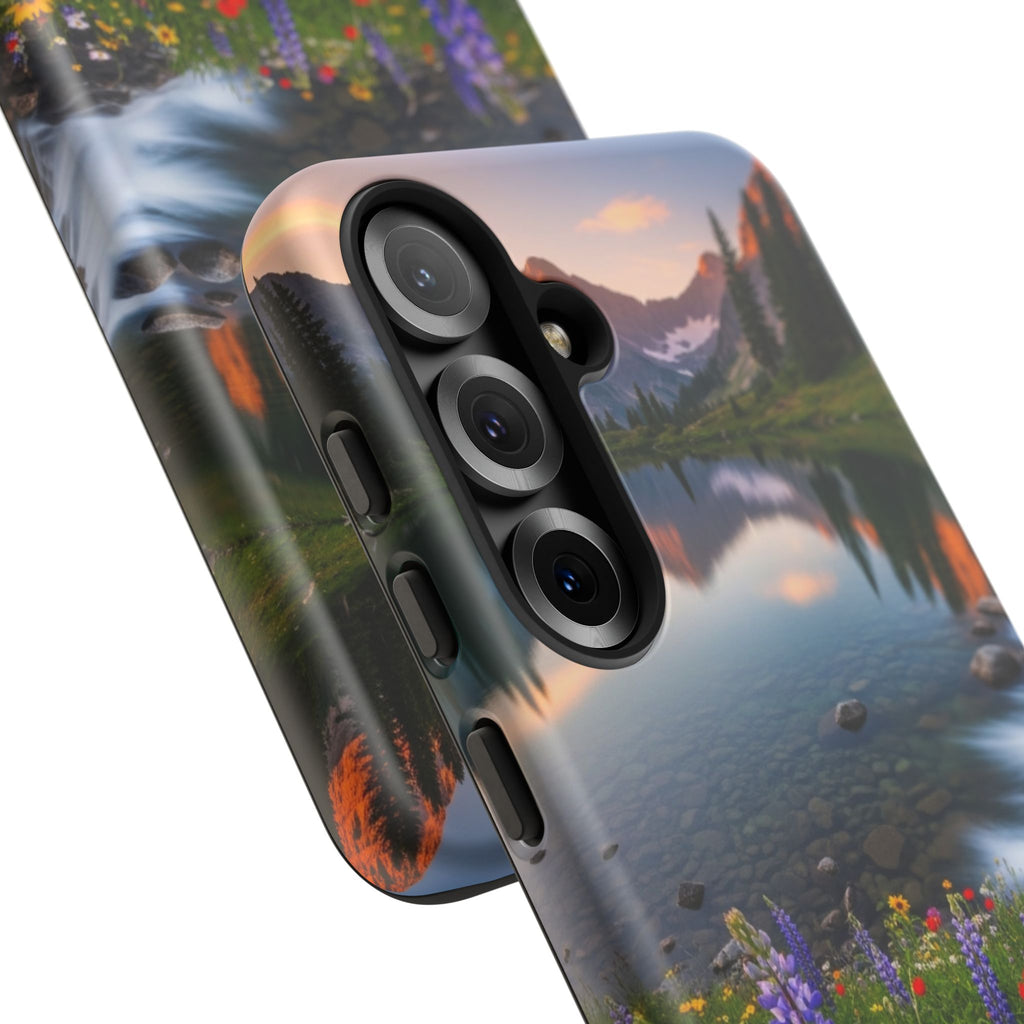 Mountain Wildflower Phone Case — Scenic Nature Tough Case