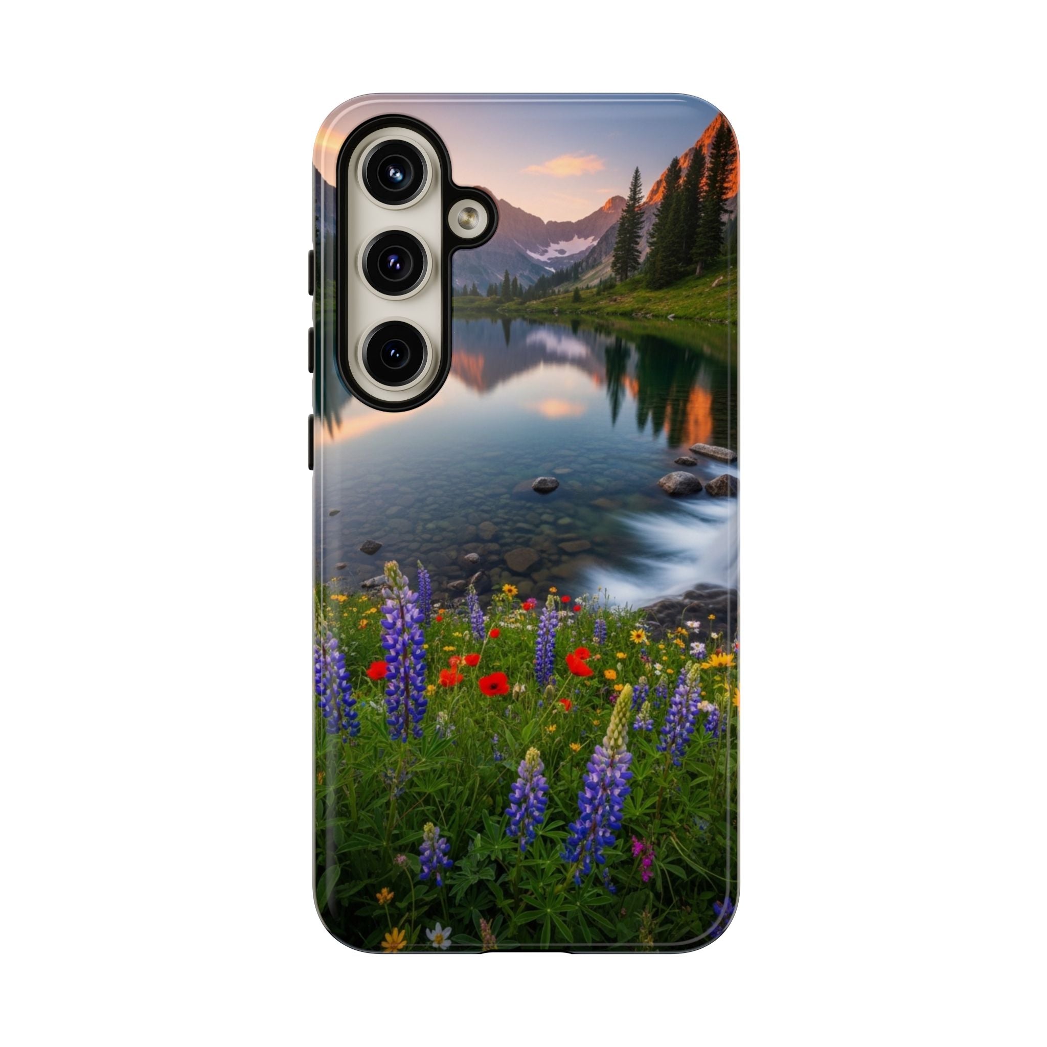 Mountain Wildflower Phone Case — Scenic Nature Tough Case