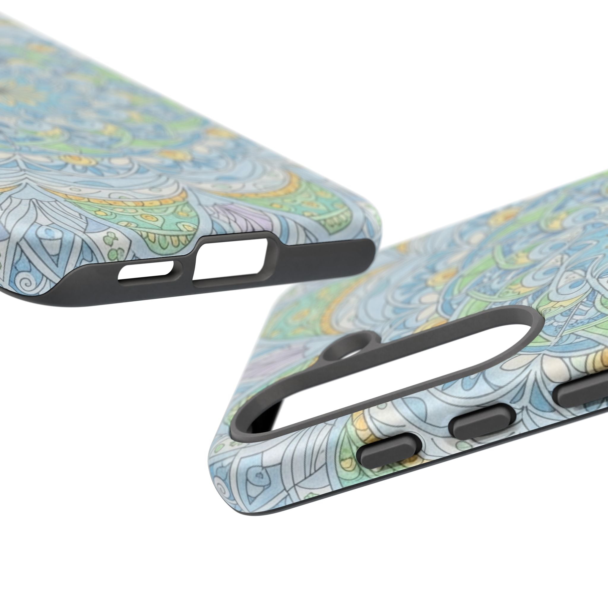 Mandala Floral Phone Case — Pastel Boho Tough Case