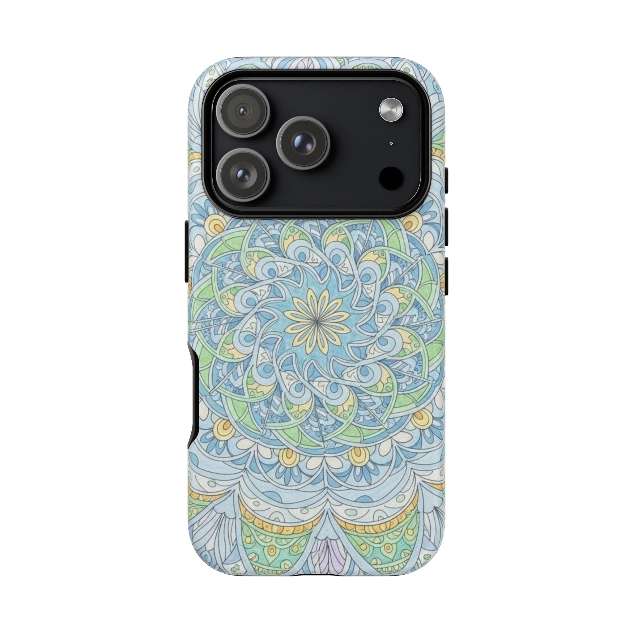 Mandala Floral Phone Case — Pastel Boho Tough Case