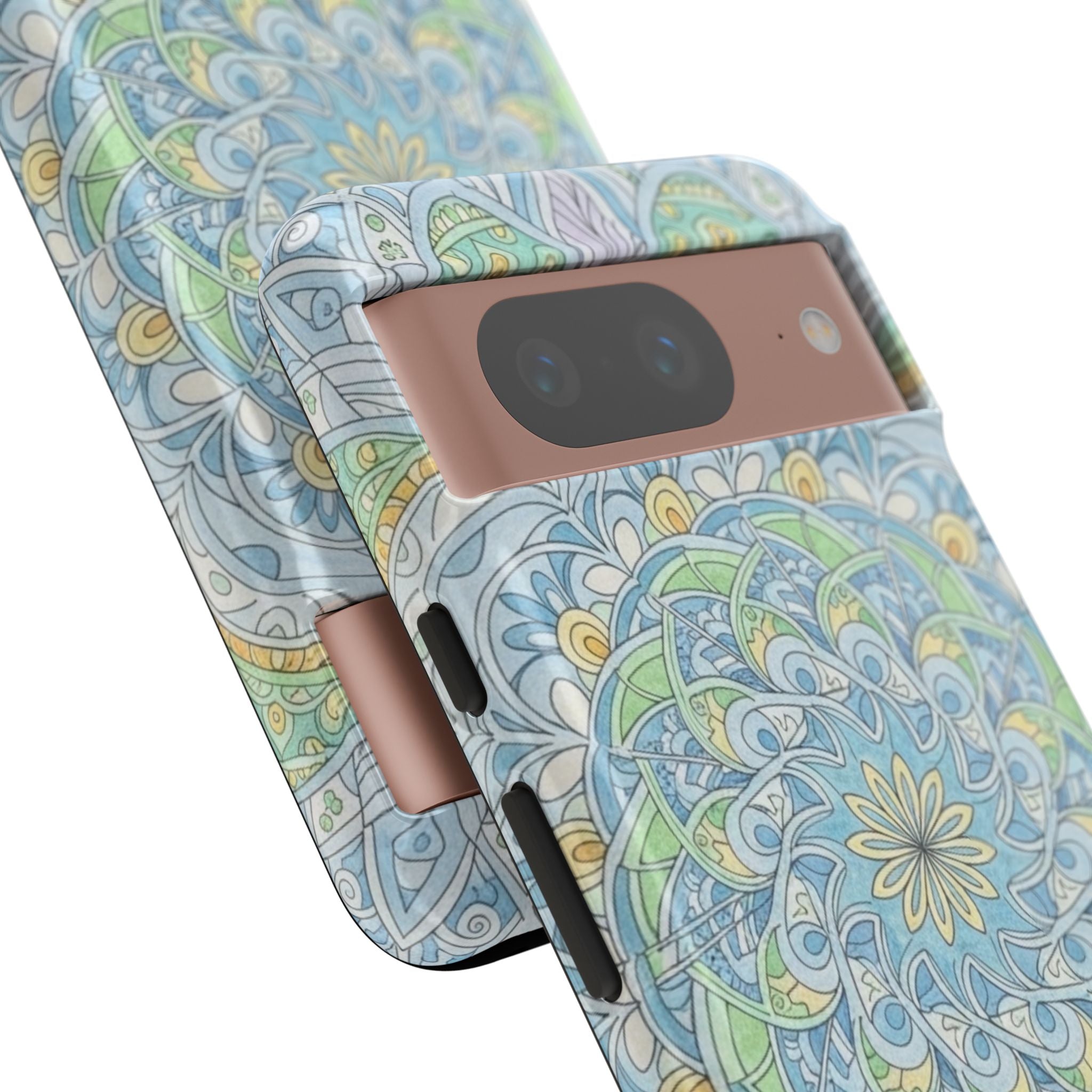 Mandala Floral Phone Case — Pastel Boho Tough Case