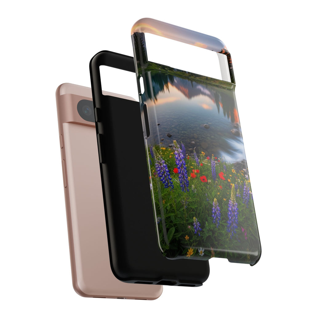 Mountain Wildflower Phone Case — Scenic Nature Tough Case