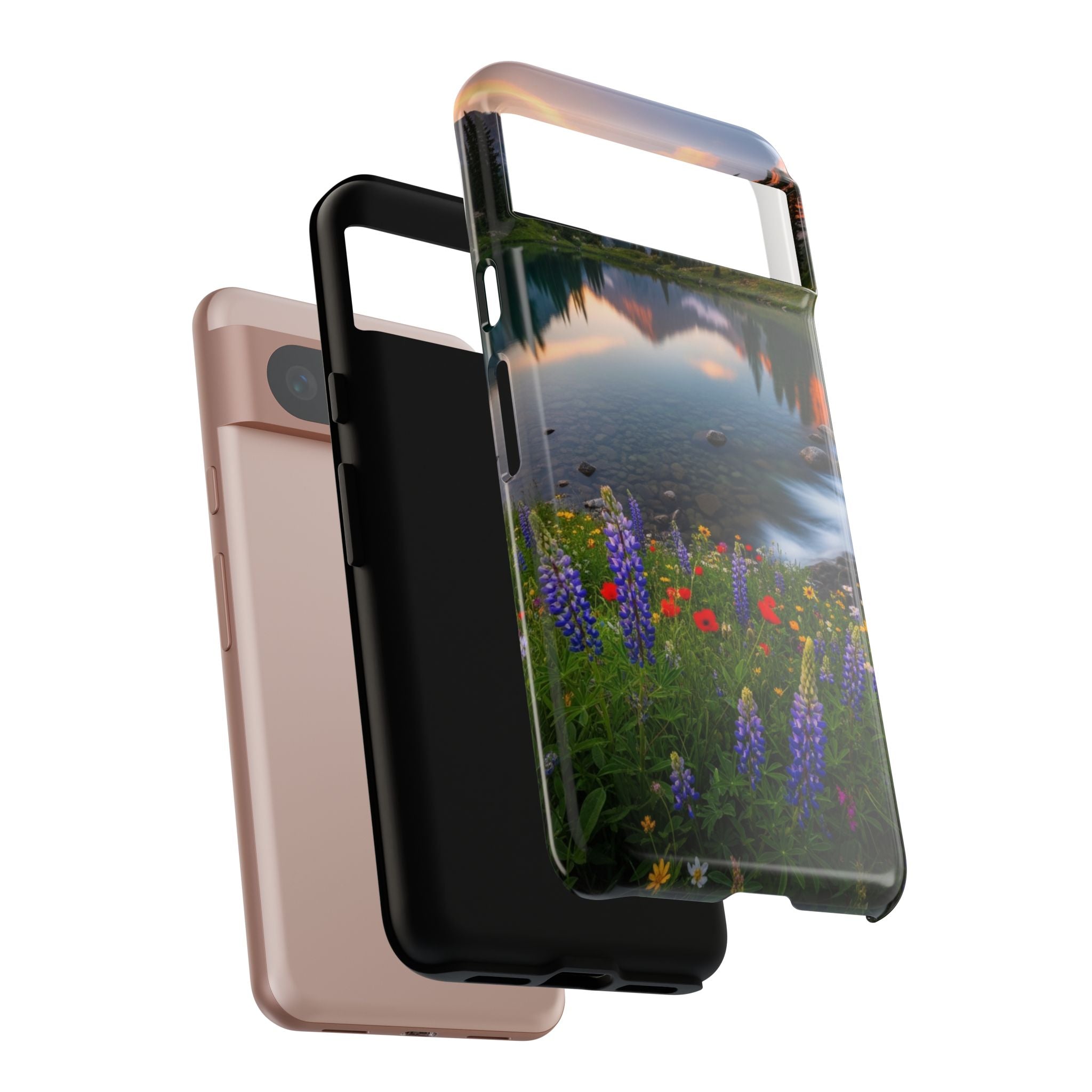 Mountain Wildflower Phone Case — Scenic Nature Tough Case