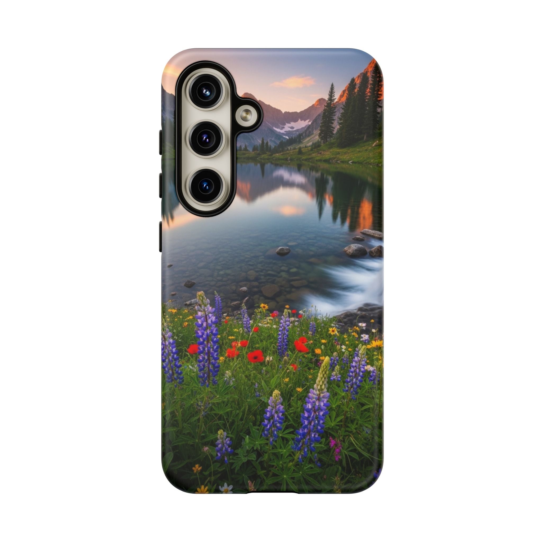 Mountain Wildflower Phone Case — Scenic Nature Tough Case